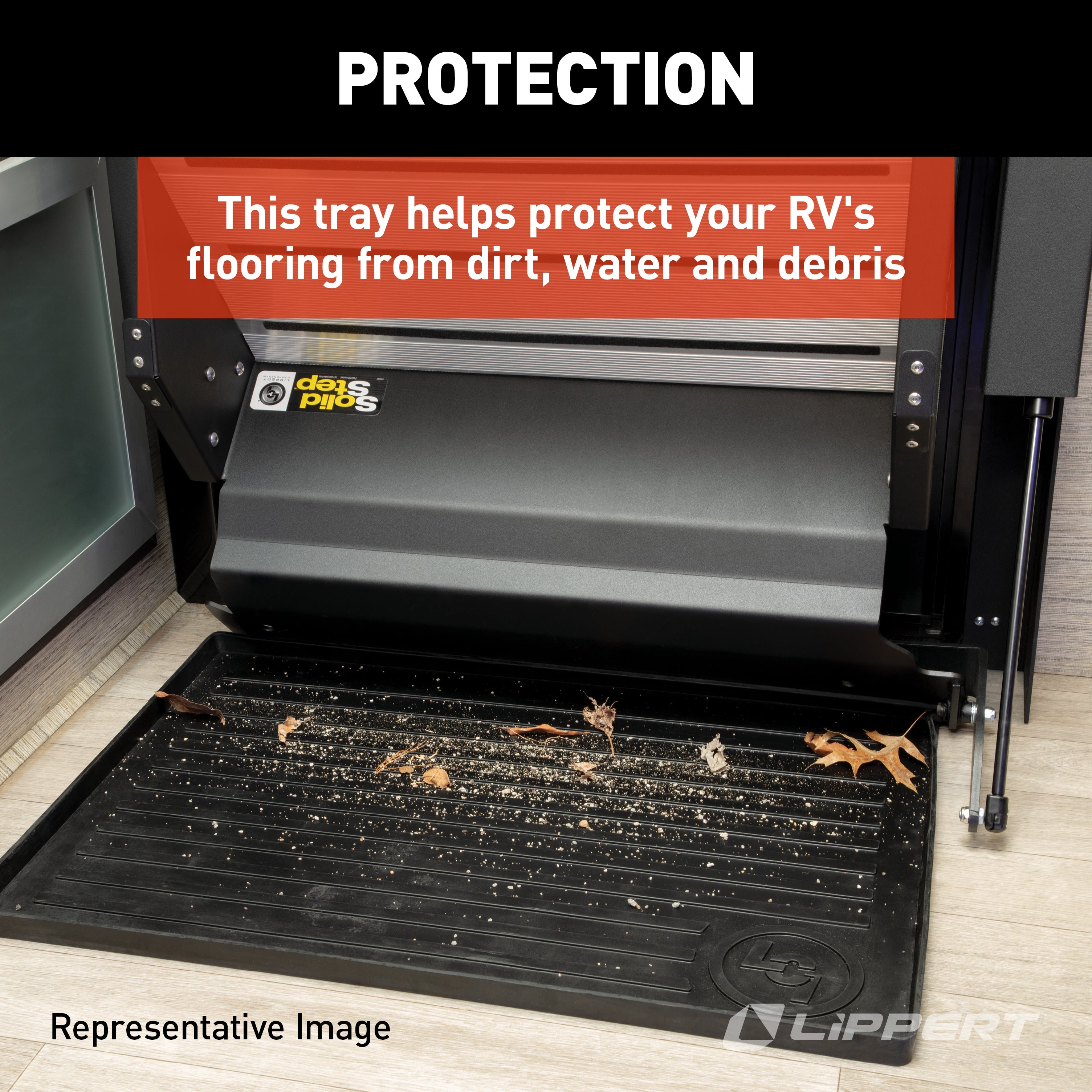 Lippert Solid Step All-Weather Floor Tray #801380 - Image 3