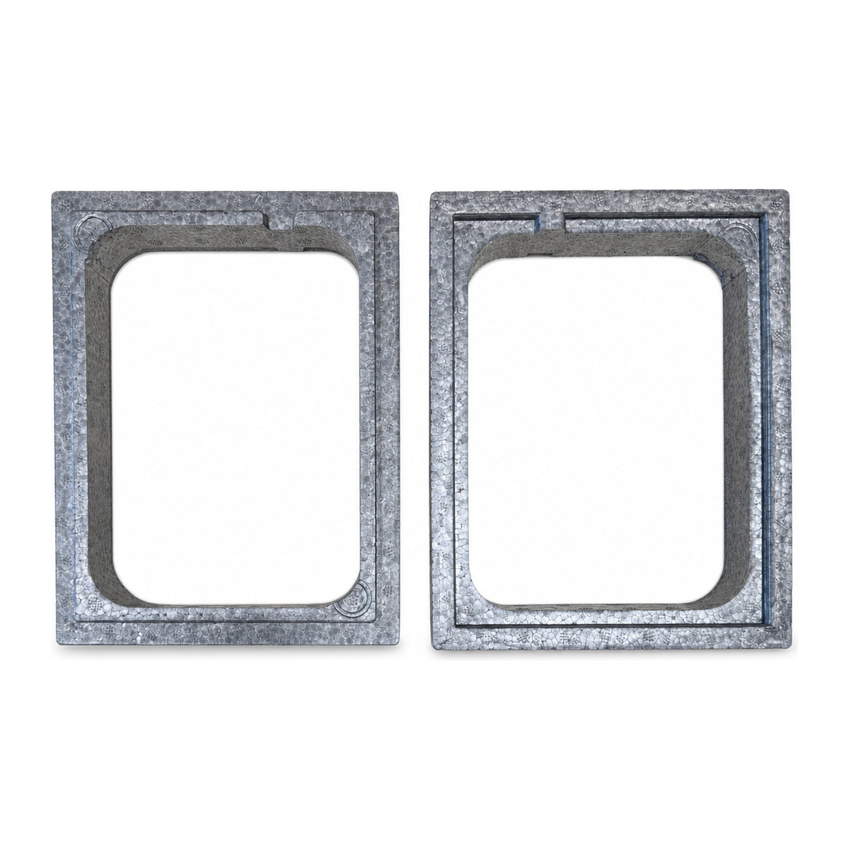 Dometic FreshJet ADB spacer kit 9620006638 - two 1.2 in. gray molded foam spacer dividers shown side by side