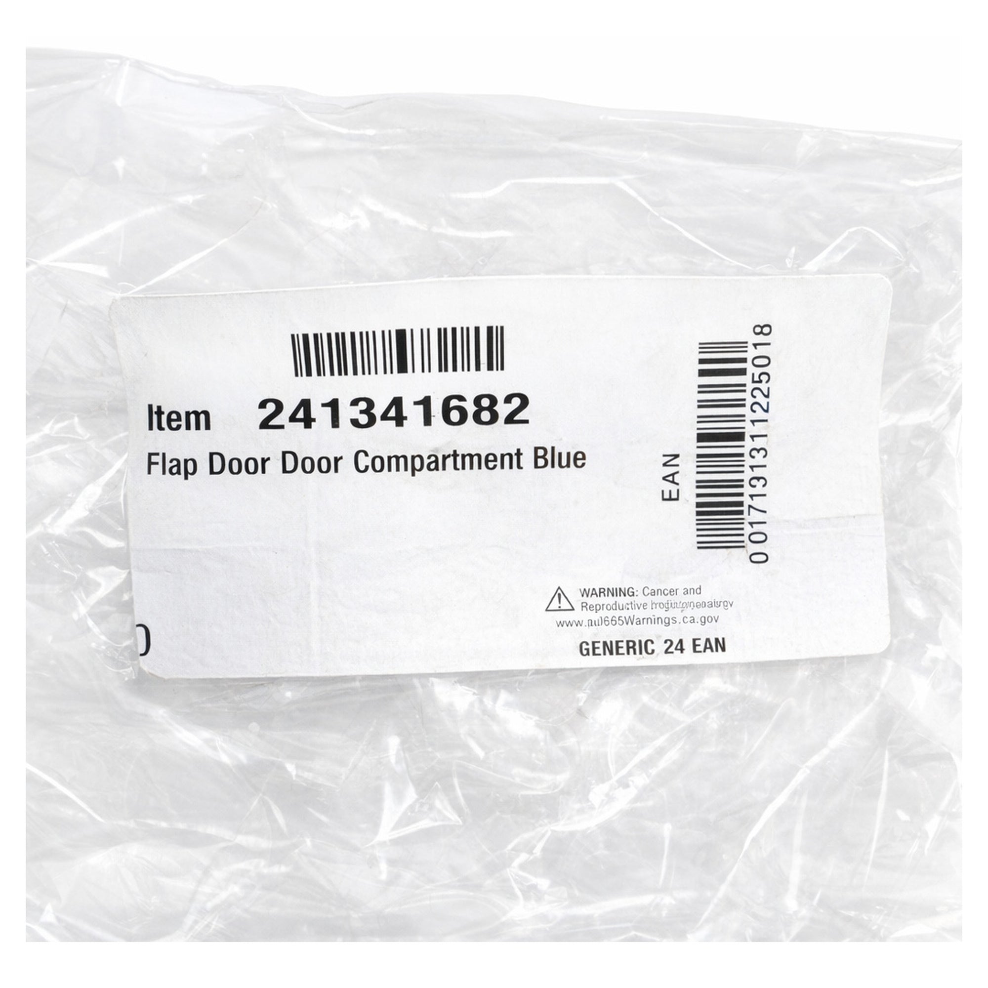 Dometic Refrigerator Door Shelf/Lid Blue Packaging Label - Part# 241341682