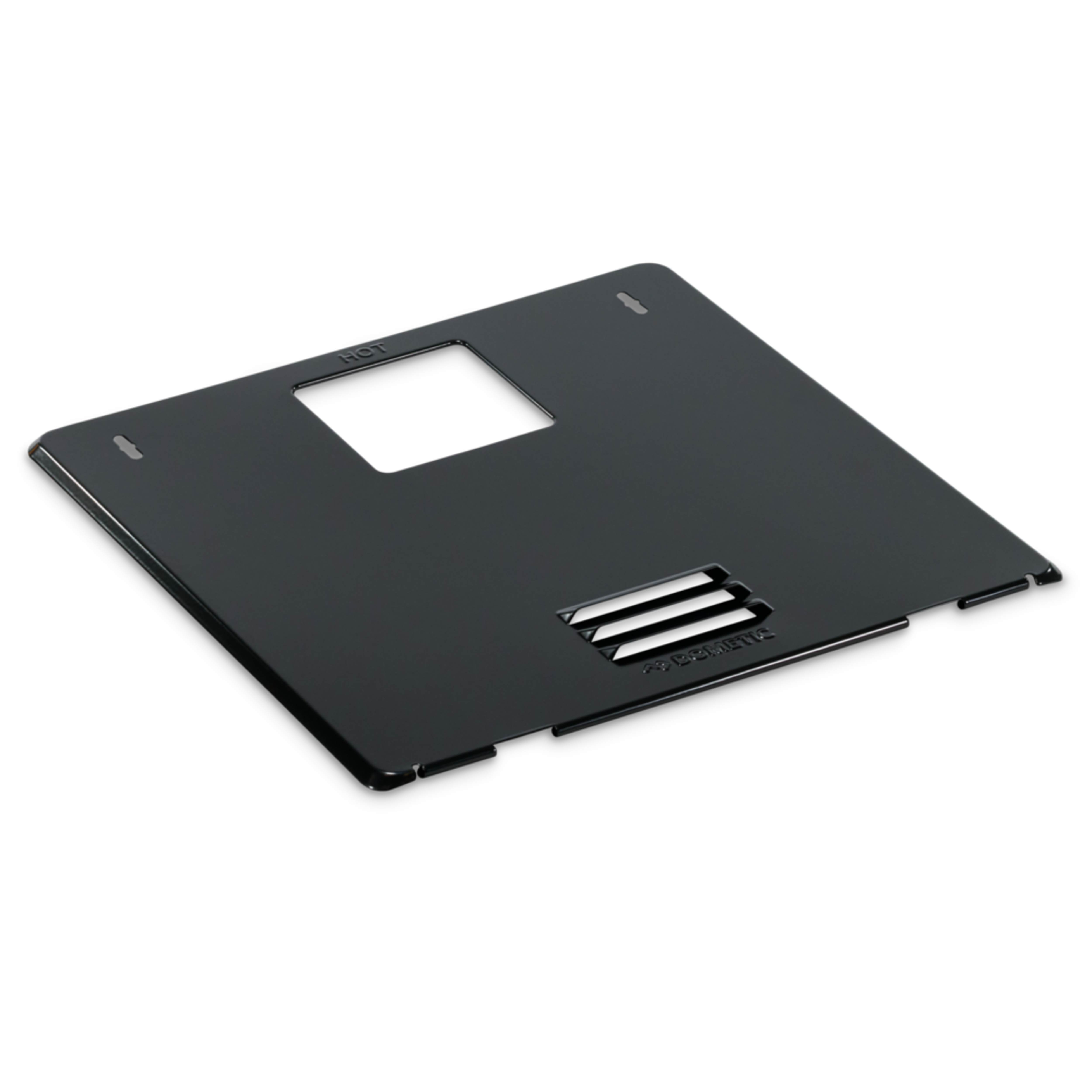 Dometic RV Refrigerator Door Assembly - Black - WH6G DL - Part# 4471007594