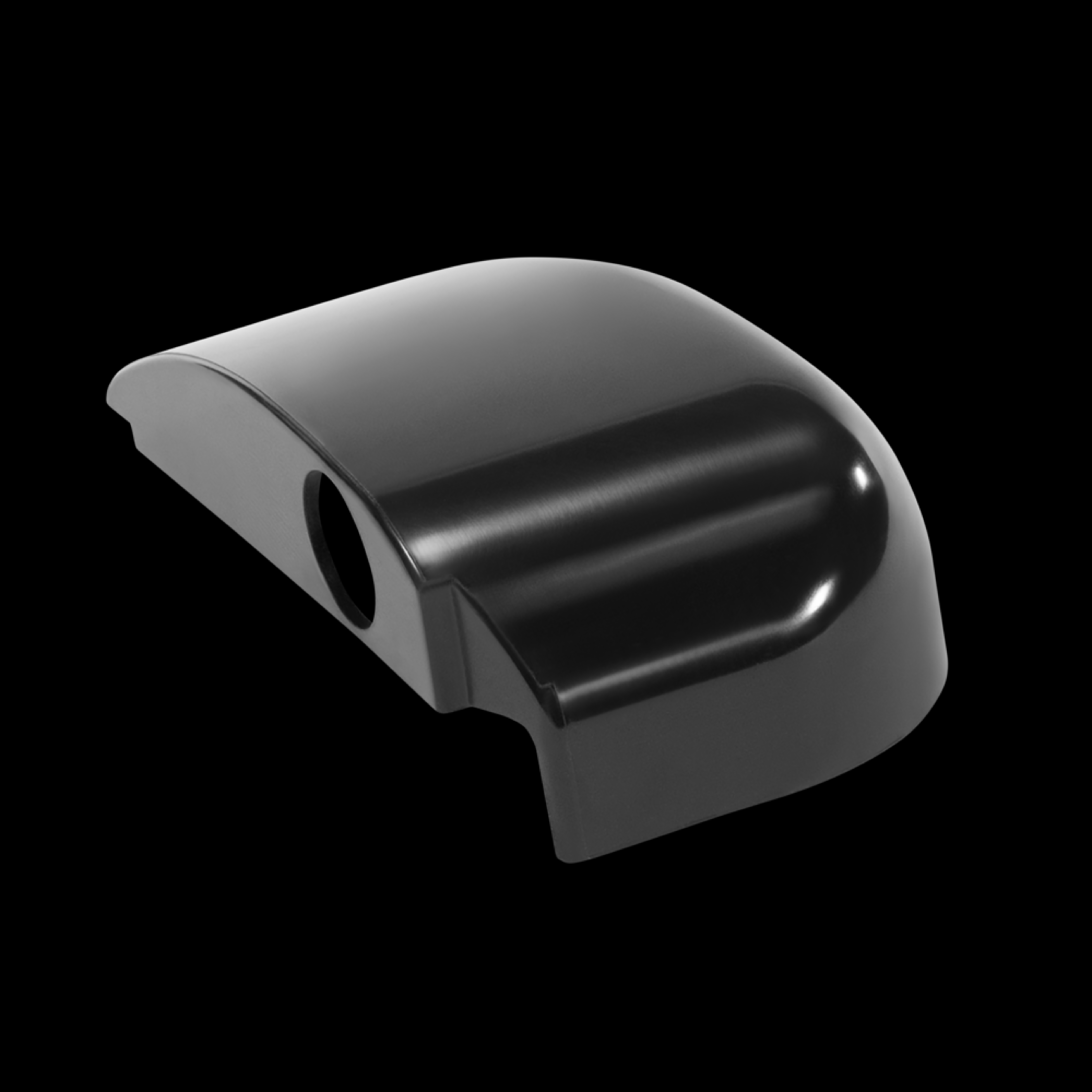 Dometic Refrigerator Outer Door Cover - Black RH - Fits LC Series - Part# 9108557302