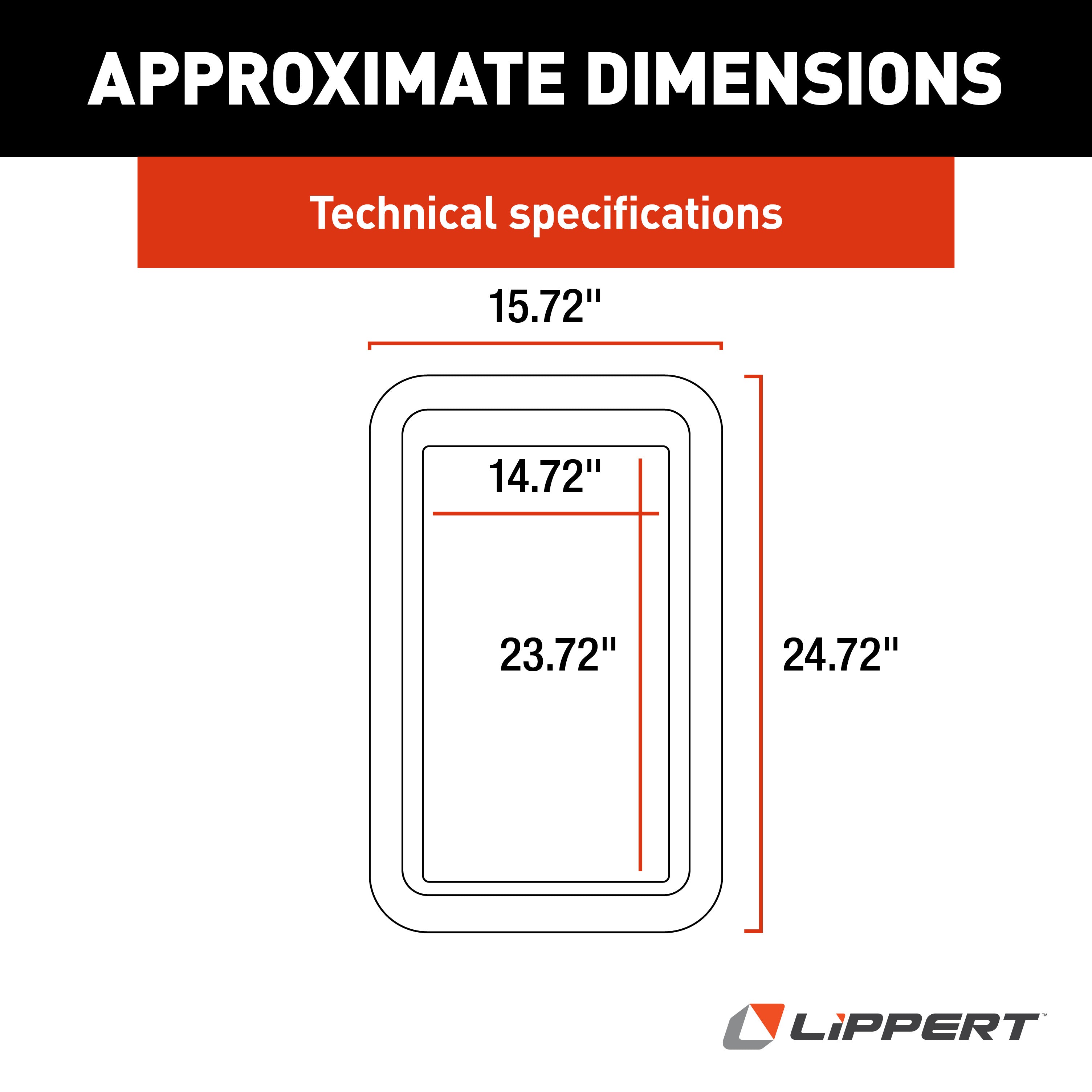 Lippert Thin Shade Complete Window Shade Kit For Rv Entry Doors - Image 2