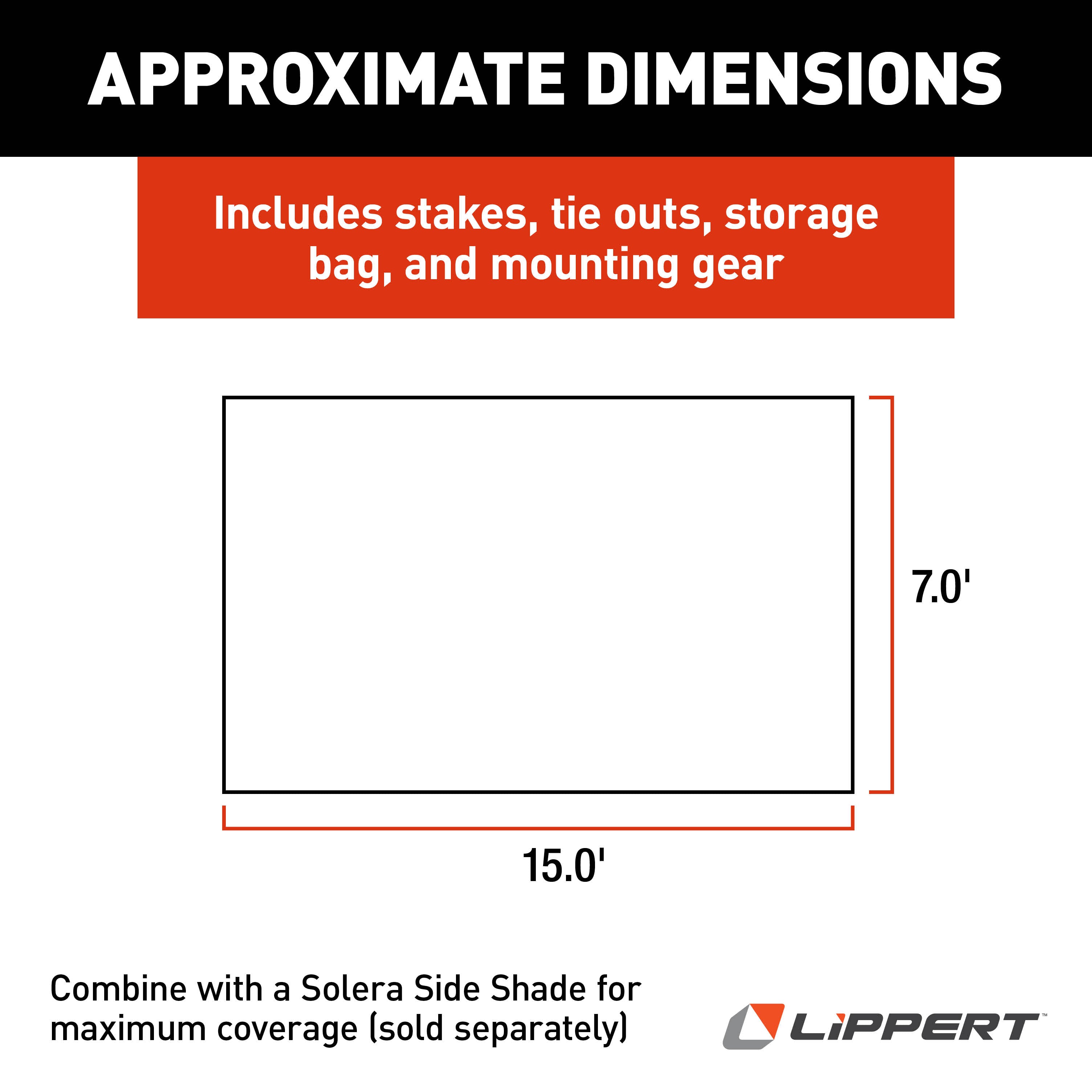 Solera Super Shade Rv Awning Front Panel - 7' X 15' #3797820715 - Image 3
