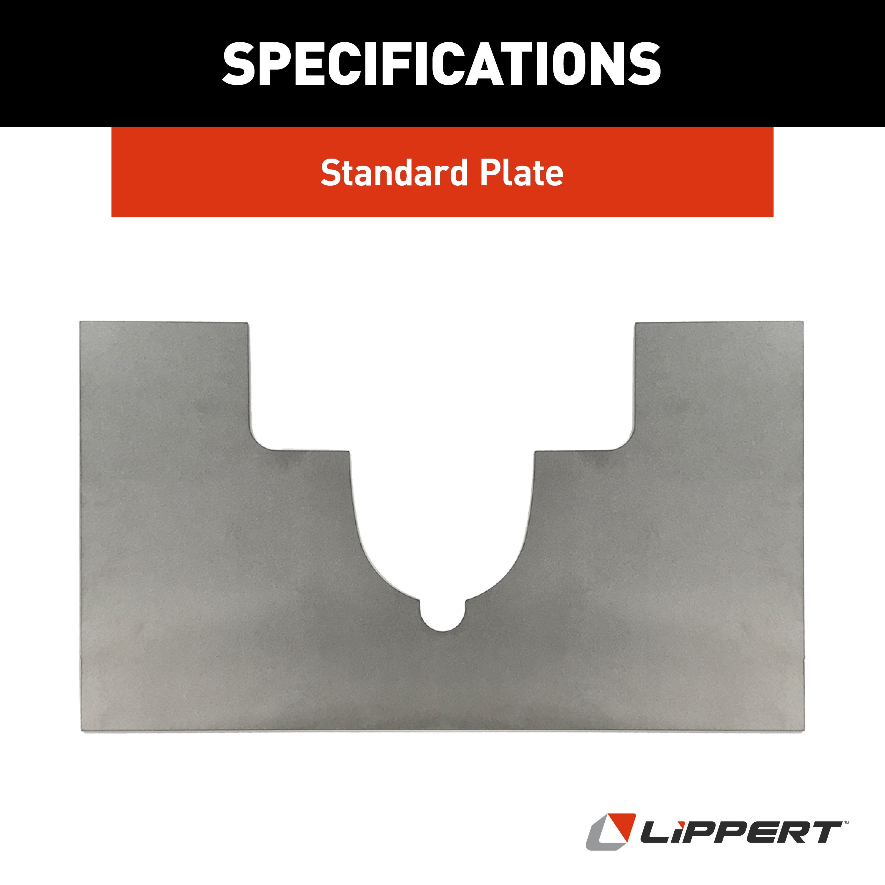 Lippert Standard Steel Plate For Rv Leveling Systems - 13.5" X 7.625" #283541 - Image 5