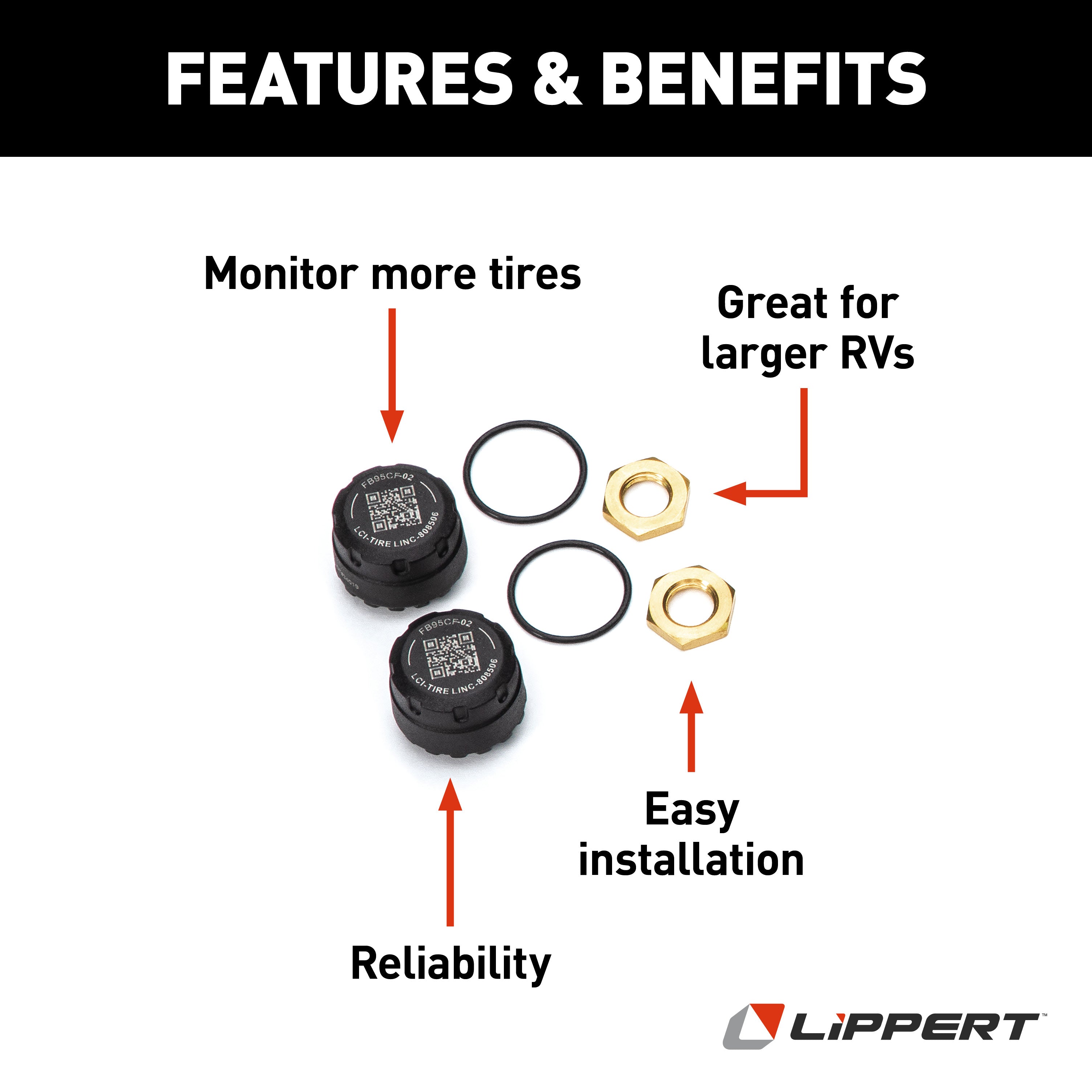 Lippert Tire Linc Tire Sensors (2-Pack) #2020106299 - Image 3