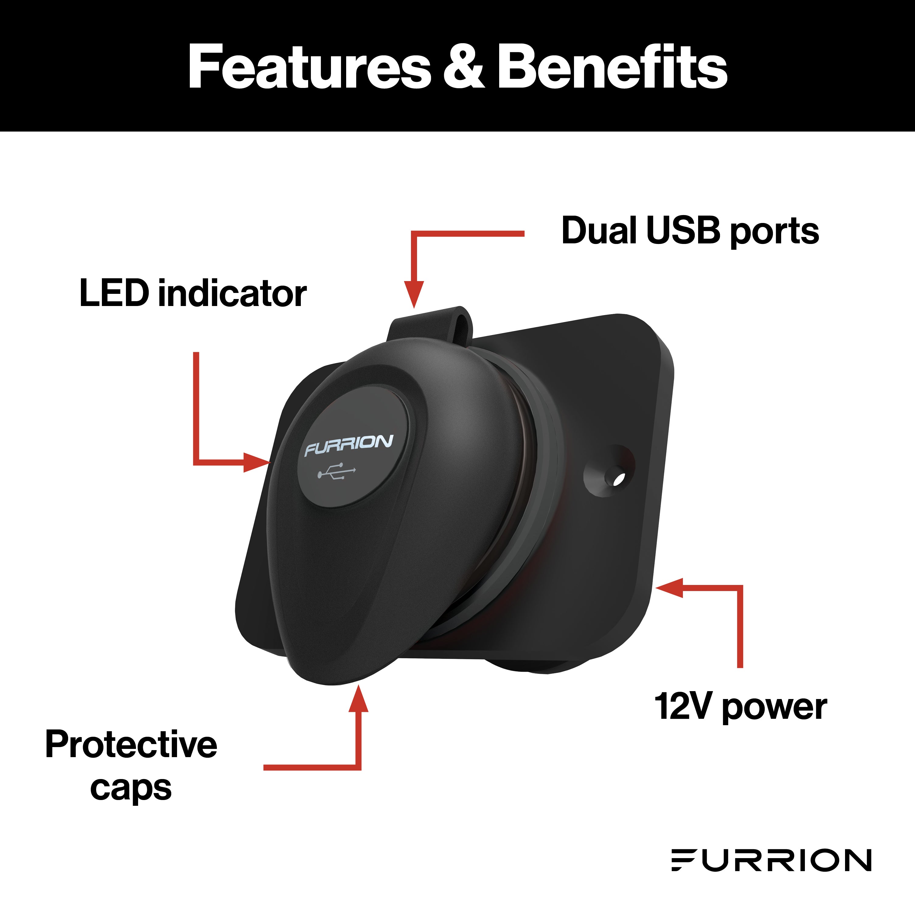 Furrion 12V Usb Charger #F12Sb-Am - Image 3