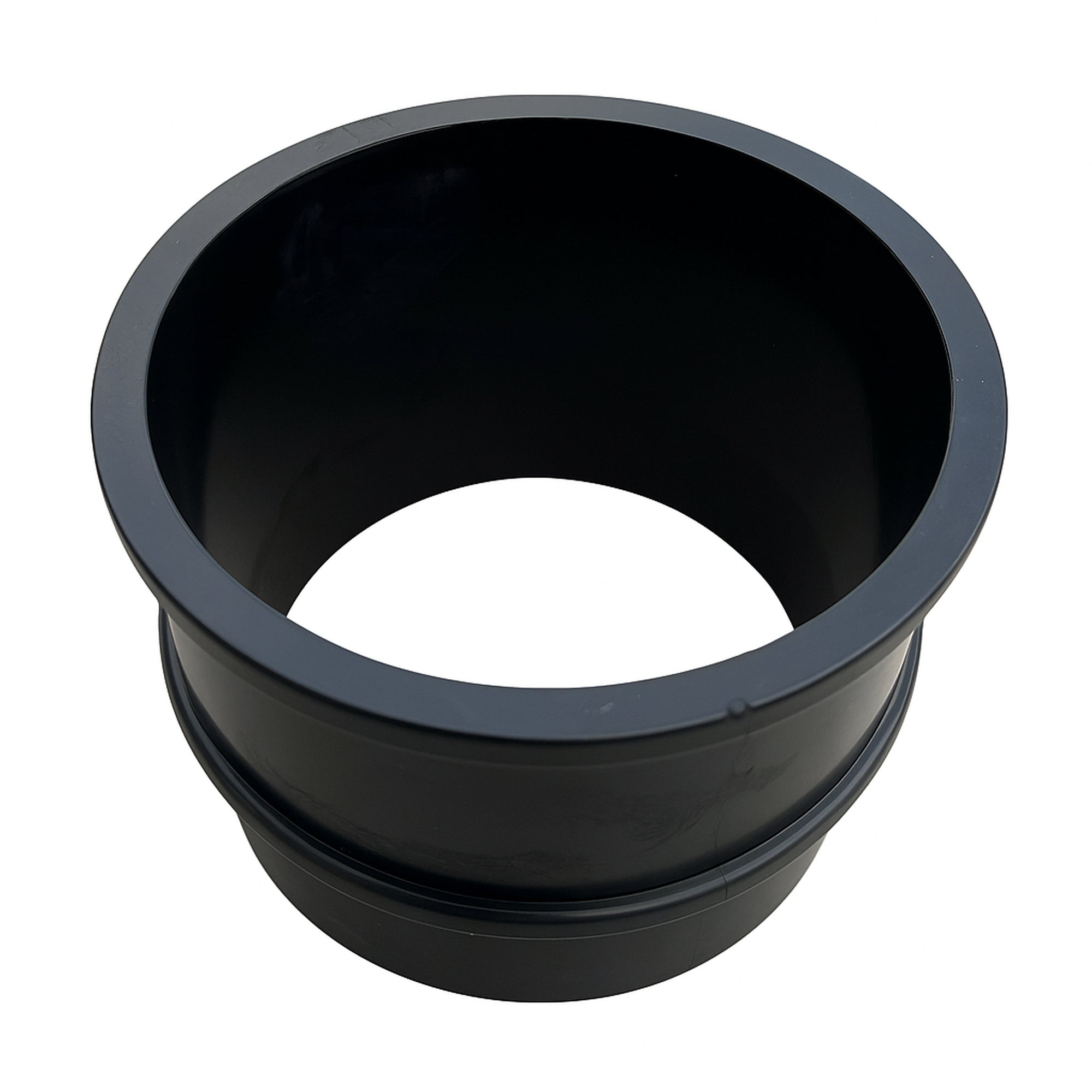 Elkhart Plastics - 1.5" Barbed Hub Coupler Black U150BC - RV Tank Fitting for Uniseal Grommet cleaned product image 1