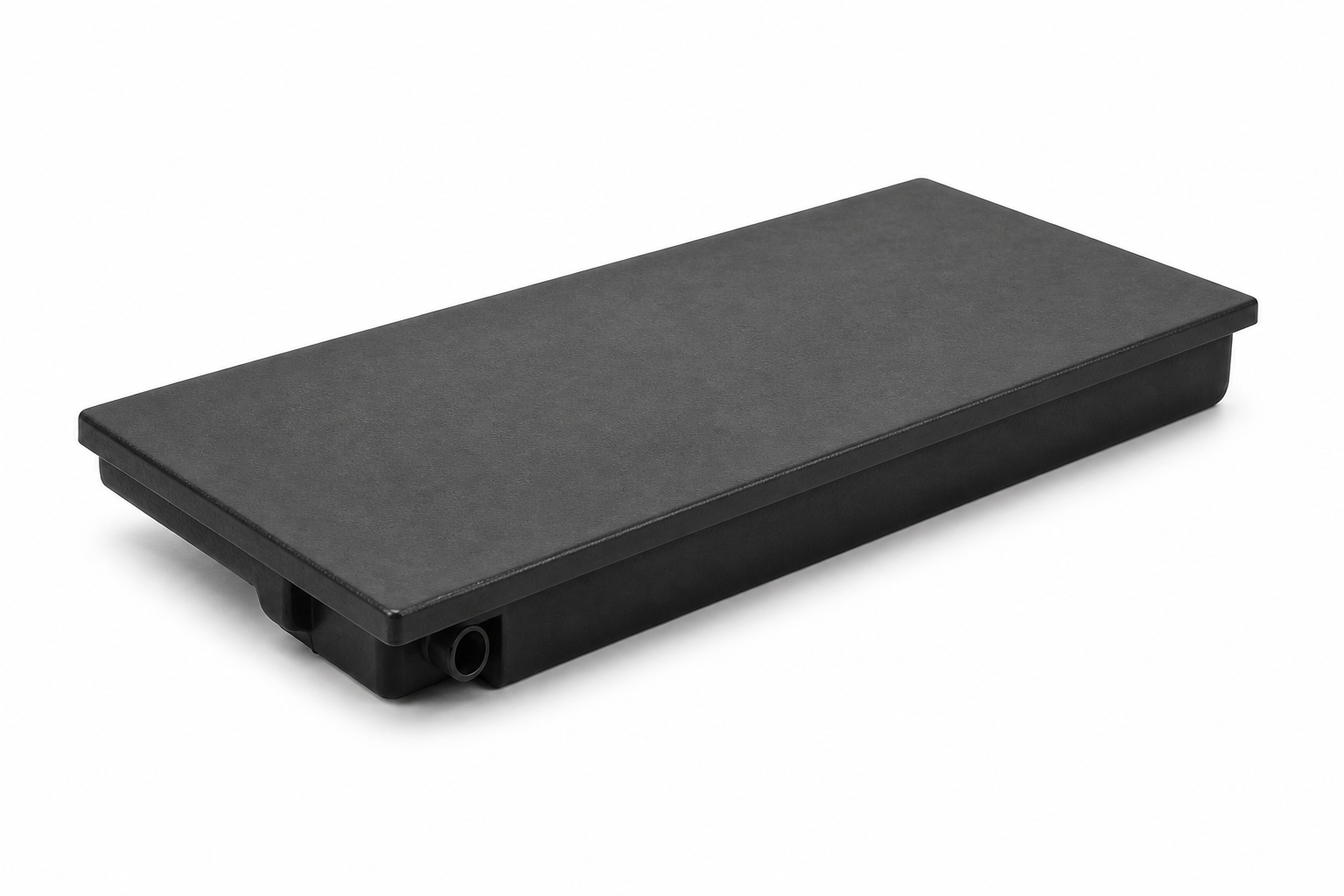 Elkhart Plastics 28 gallon RV holding tank 55.75 x 23.75 x 8 inches - photorealistic opposite angle