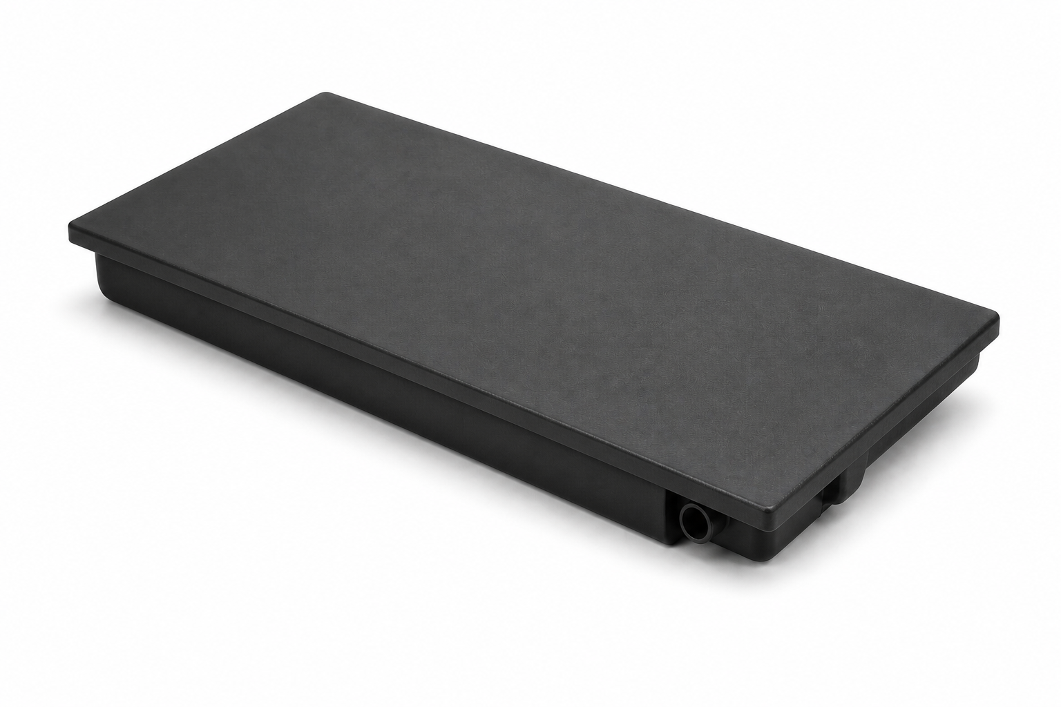 Elkhart Plastics 28 gallon RV holding tank 55.75 x 23.75 x 8 inches - photorealistic top view