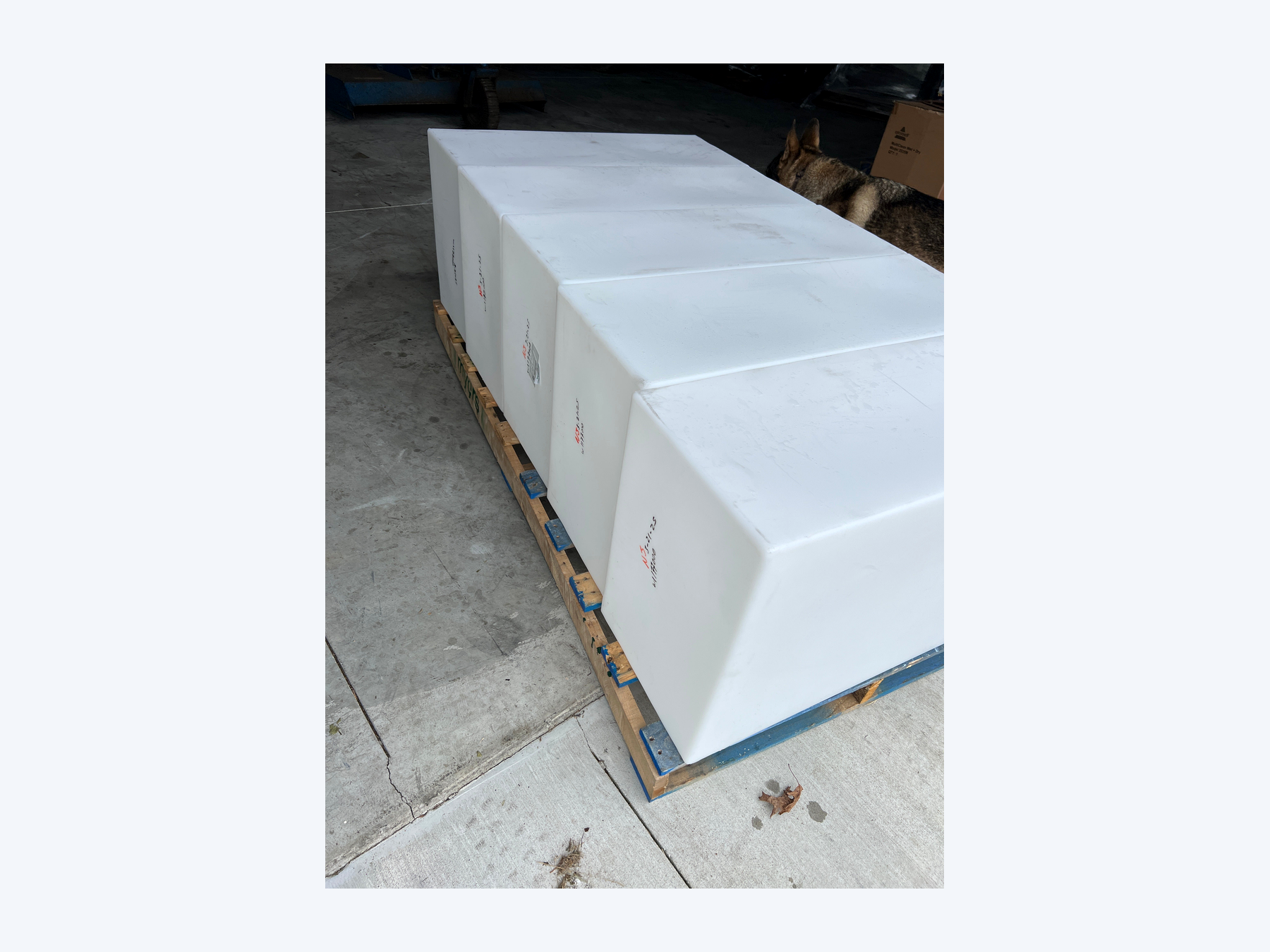 Elkhart Plastics - 50 Gallon RV Fresh Water Tank - Premium IAPMO Certified Potable Water Storage 38x22x14 WT2453 side