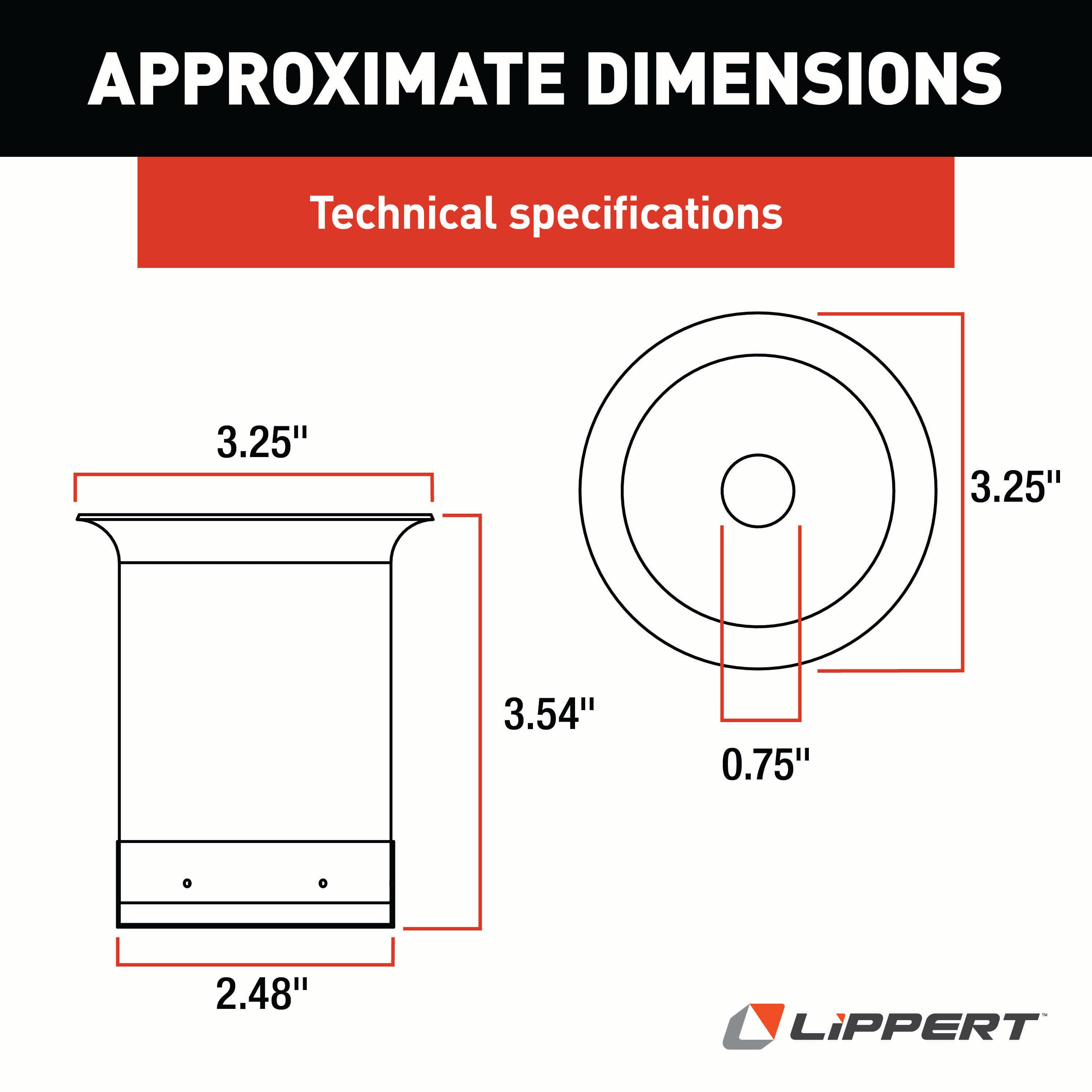 Lippert RV Slide-Out Stop Can Assembly #122840