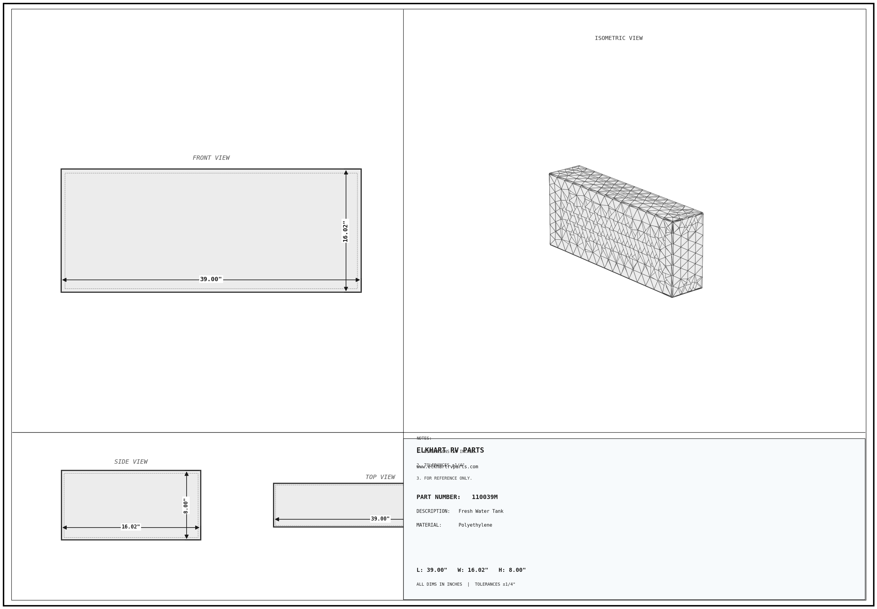 110039M Engineering Drawing