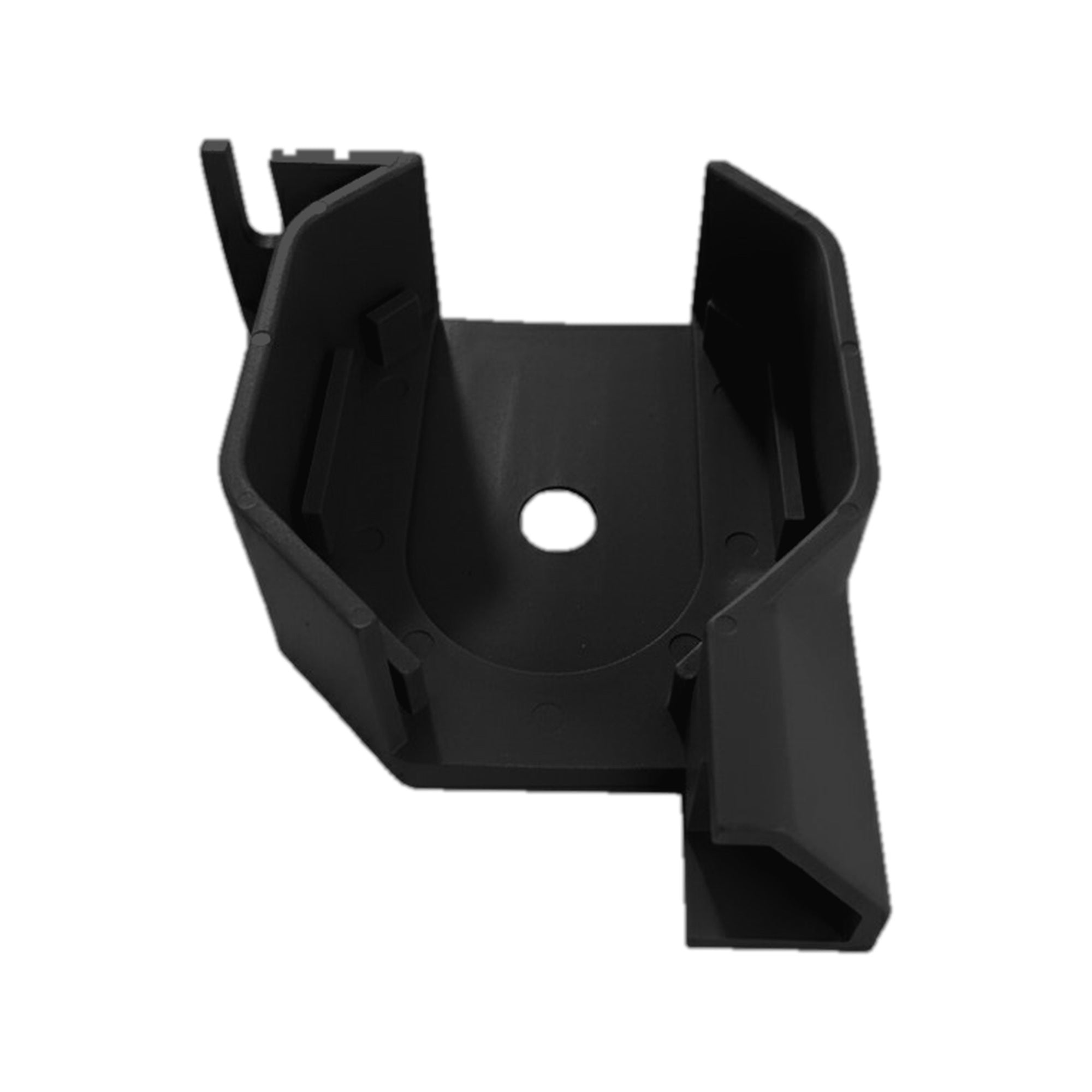 Irvine black replacement shower door end cap detail view