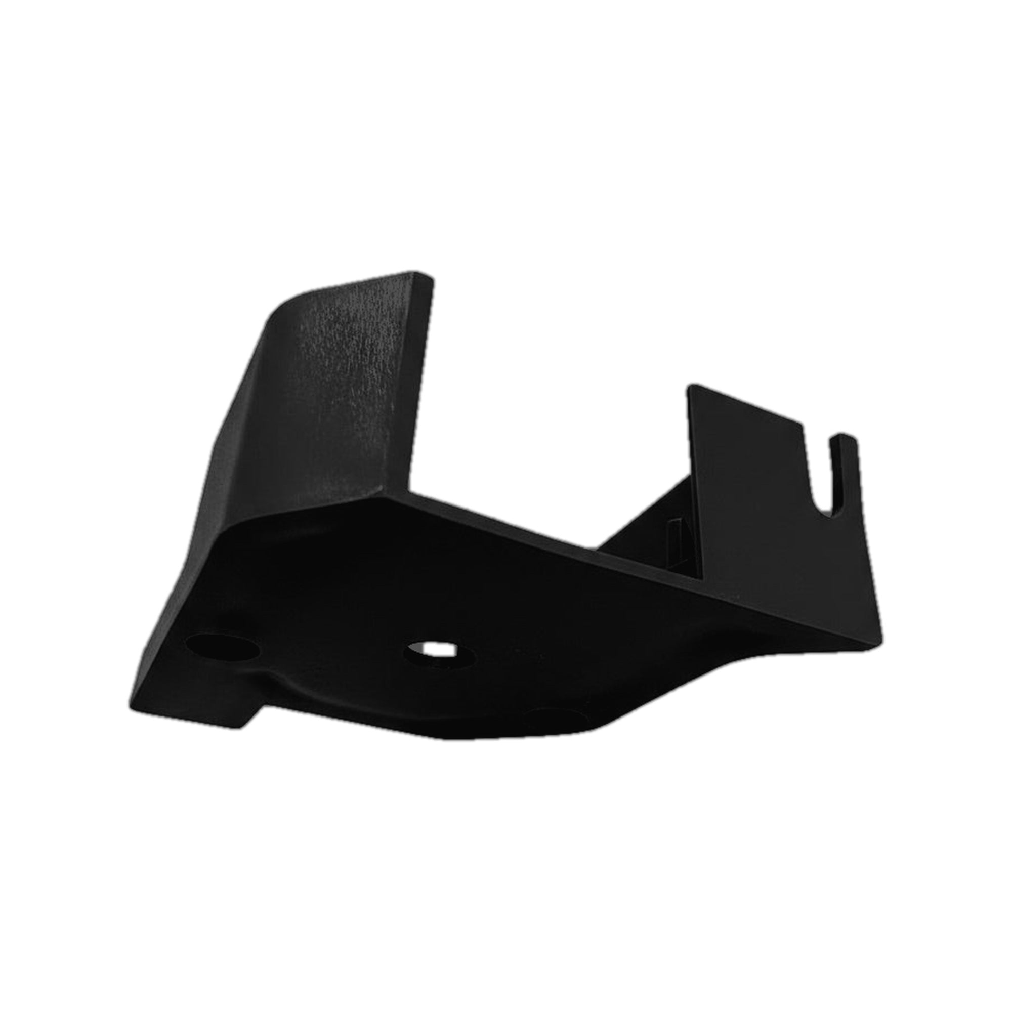 Irvine black plastic shower door end cap underside view