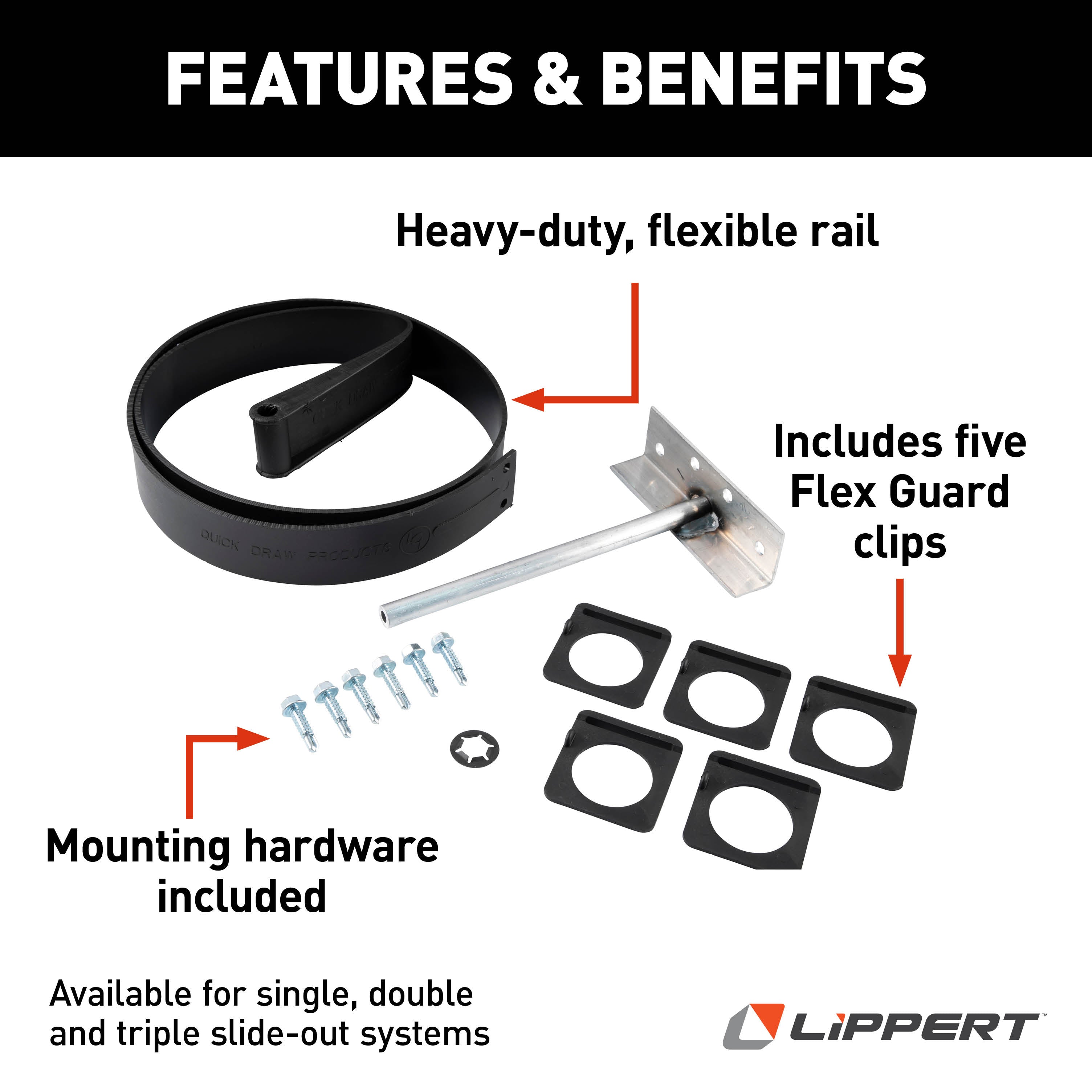 Lippert Rv Slide-Out Flex Guard Single Kit With Hardware #1346271 - Image 4