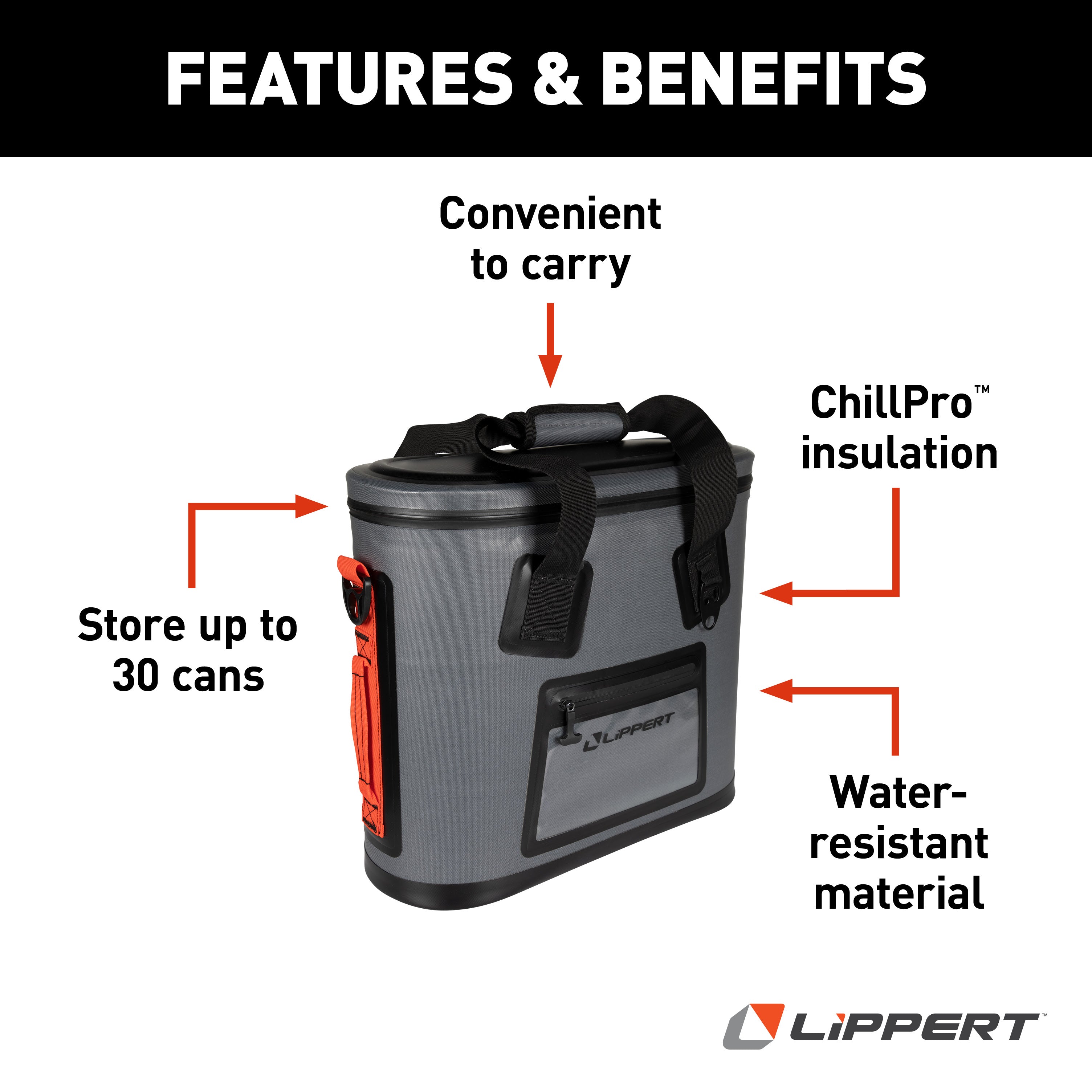 Lippert - Adventure Pro 30 Can Soft Pack Cooler - Image 3