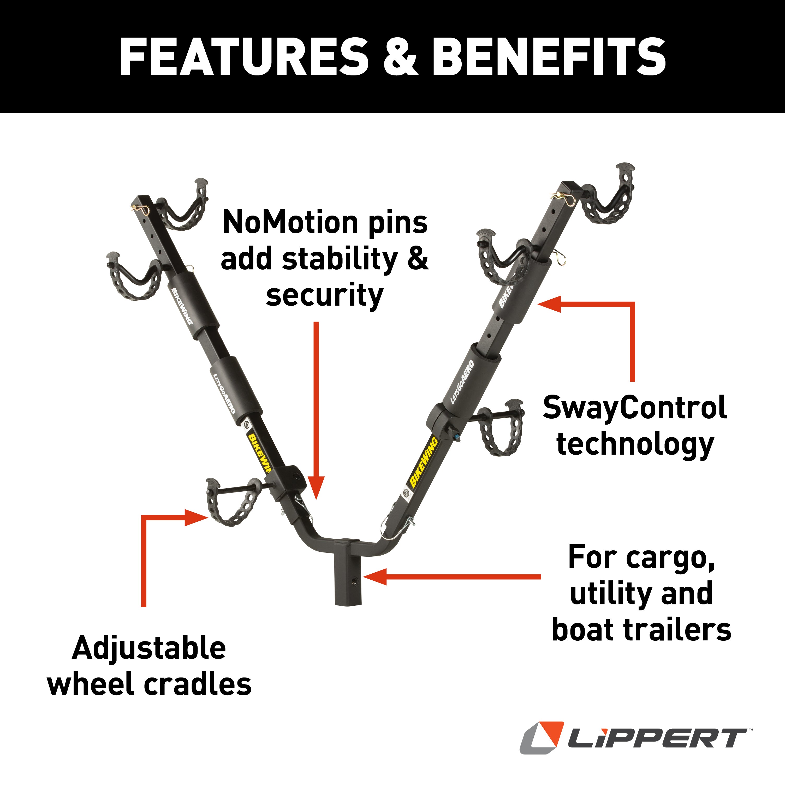 Let's Go Aero - Hitch-It Double Bike Carrier System - Image 3