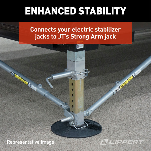 Lippert - Jt'S Strong Arm Electric RV Stabilizer Jack Pad Adapter Kit #314597