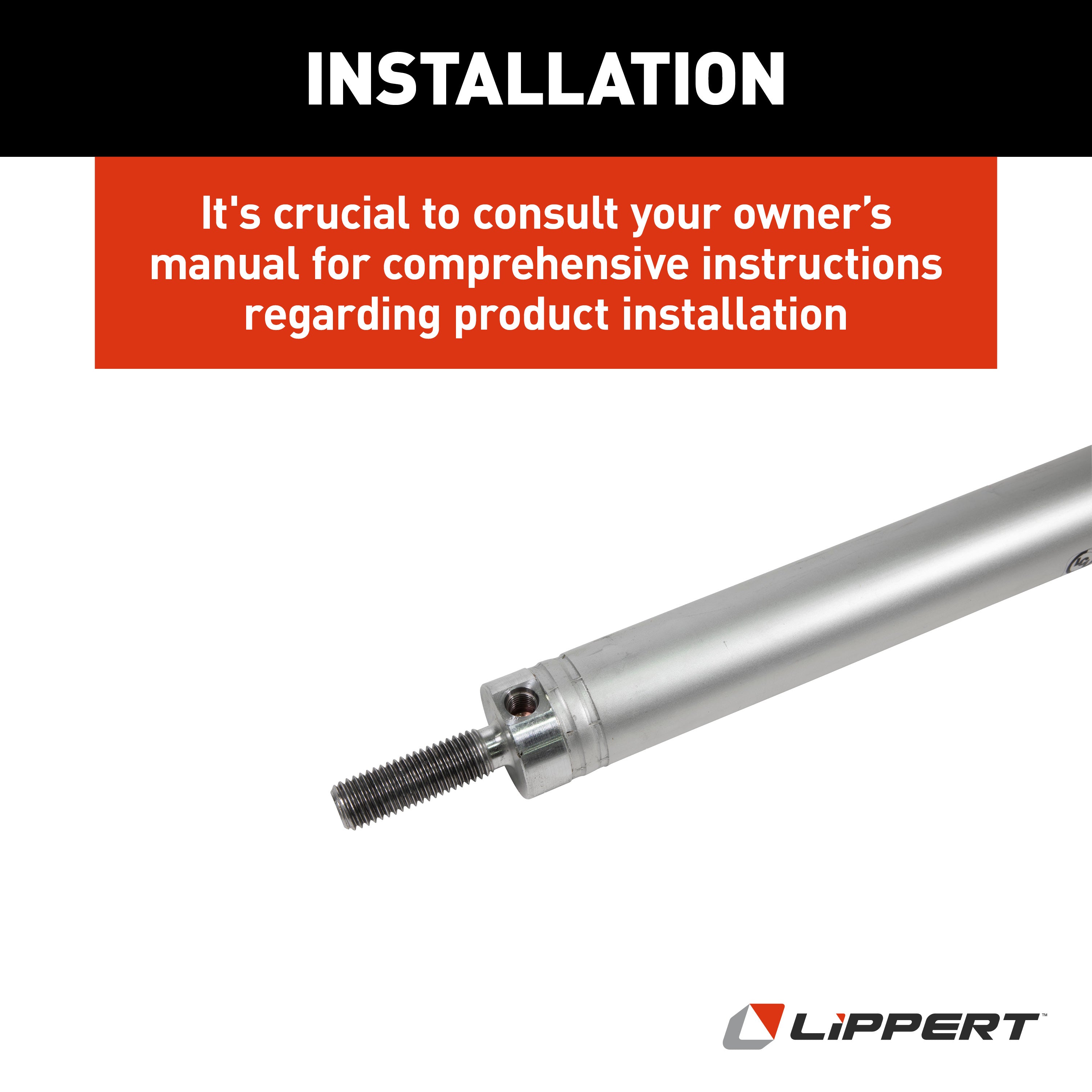 Lippert 53" Hydraulic Cylinder With 38" Stroke; 1-1/2" Bore; 3/4"-10 Thread - Image 7