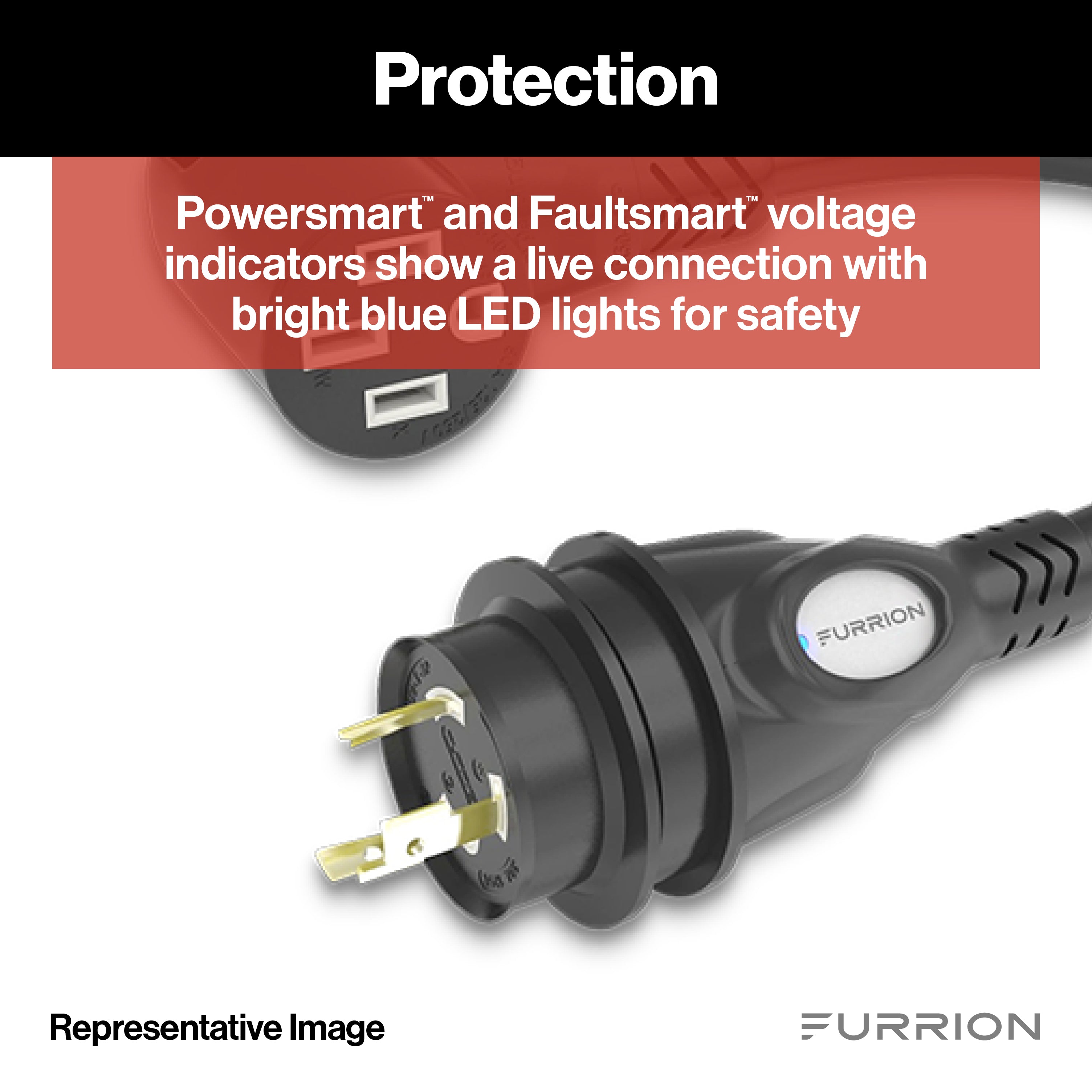 Furrion Pigtail Adapter - 50A Connector To 30A Plug, Black #Fp5230R-Sb - Image 4