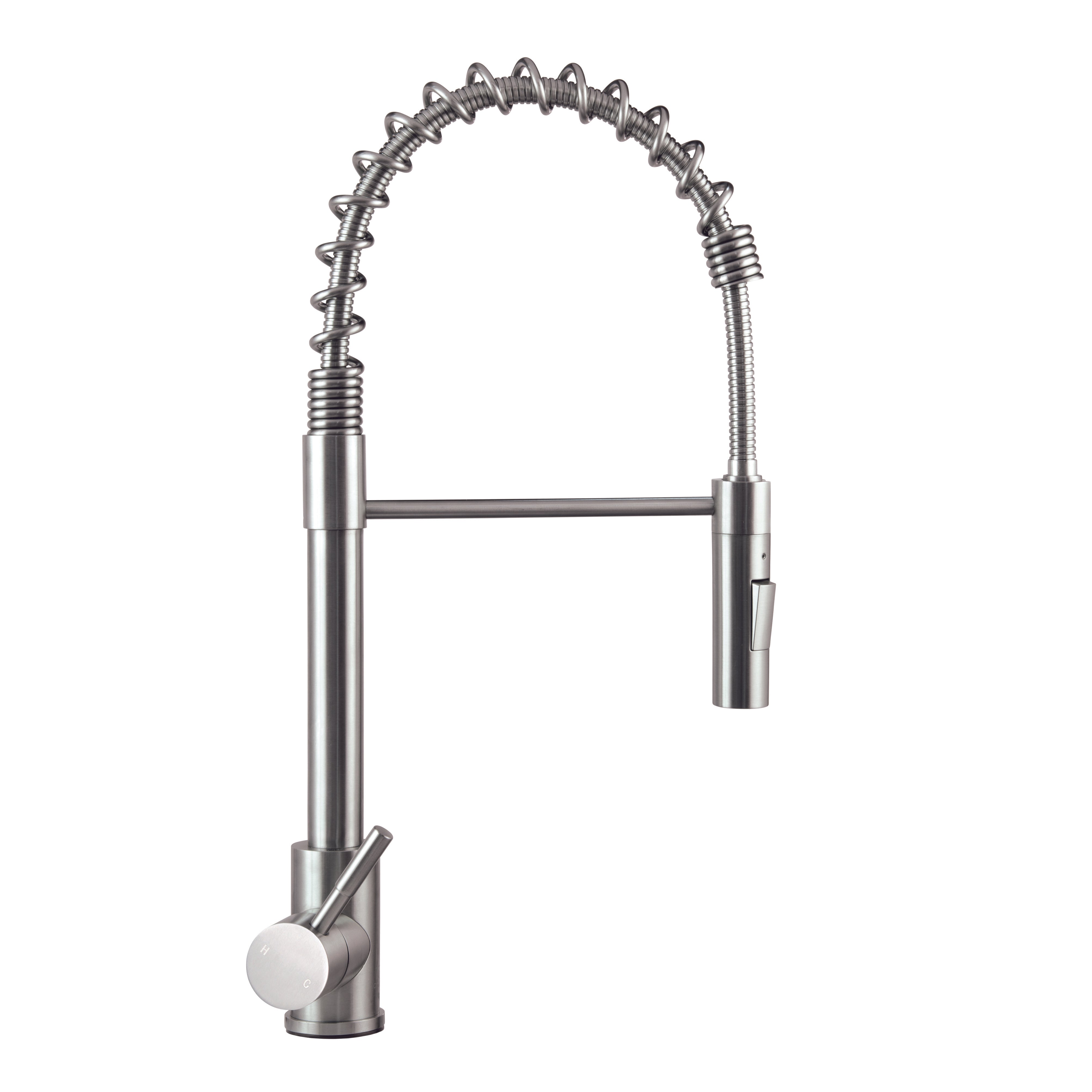 Lippert Flow Max Coiled Kitchen Faucet - Stainless Steel #719323 - Image 1