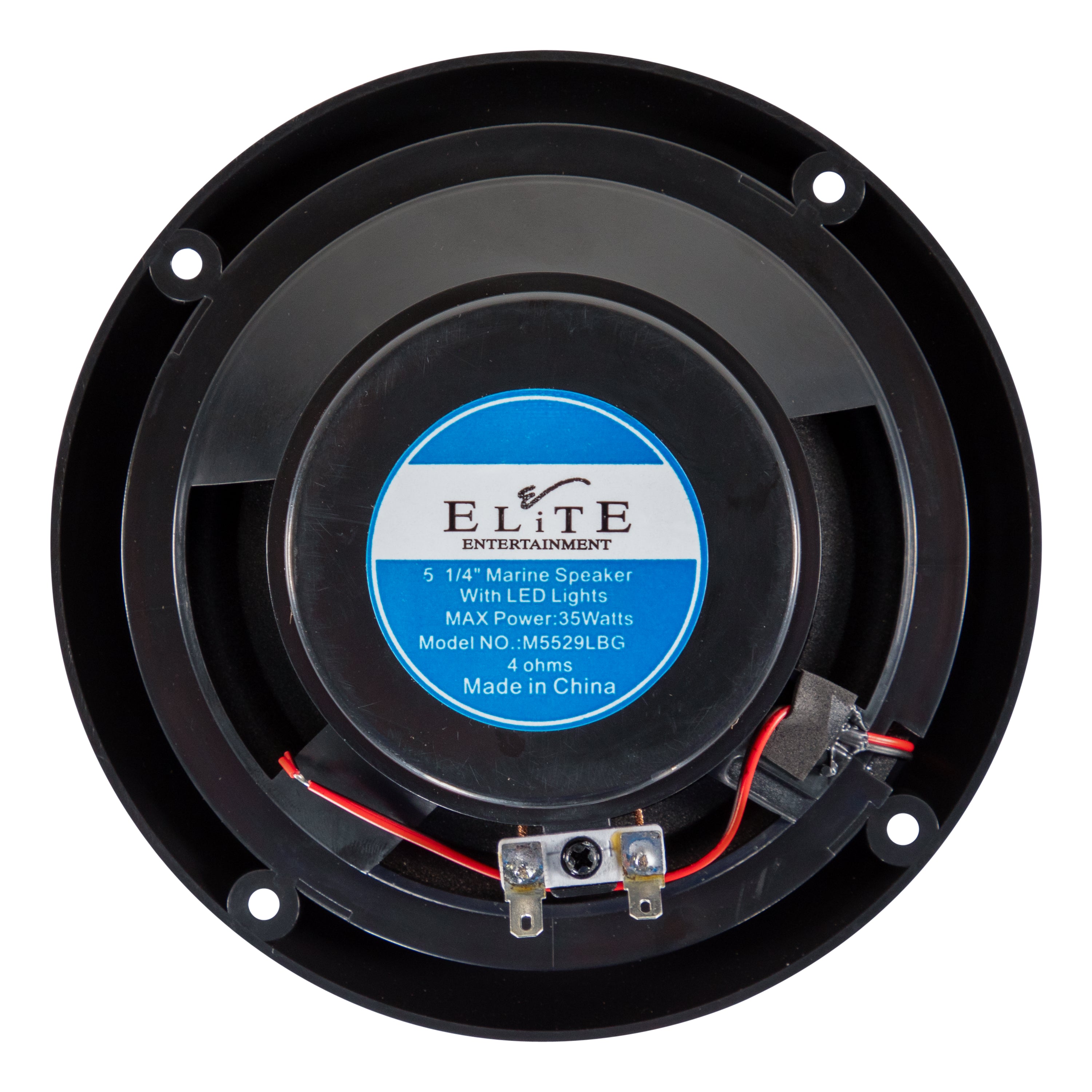 Lippert - 5 1/4" Marine Speaker Black New Grill Style W Led Lights, M5529Lbg - Image 3