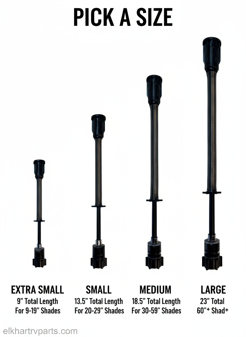 Irvine Replacement Spring Size Comparison - Pick A Size