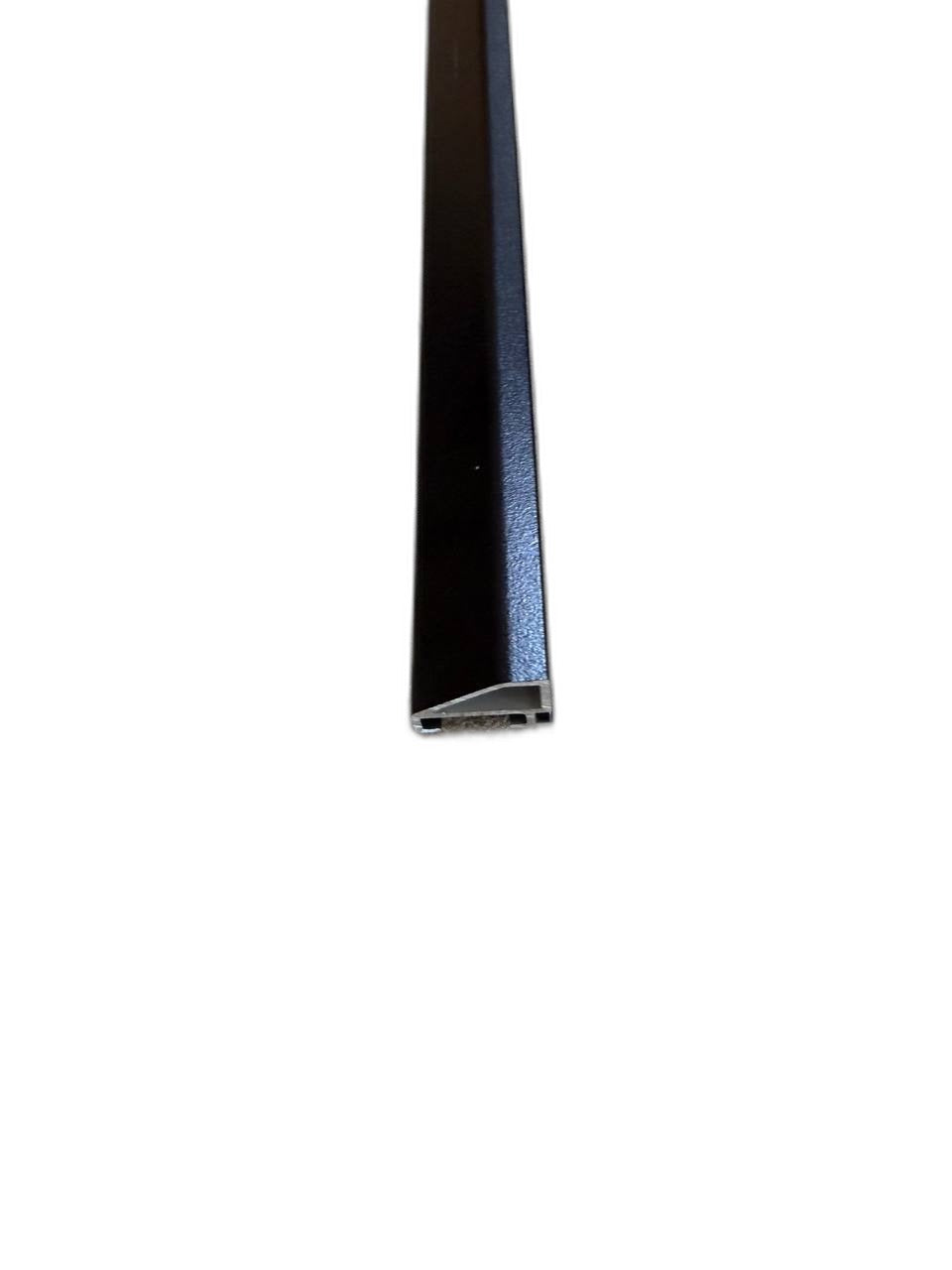 Irvine Shower Replacement Top Rail - Black - Aluminum - 60" Wide (Cut to Size Once You Receive)