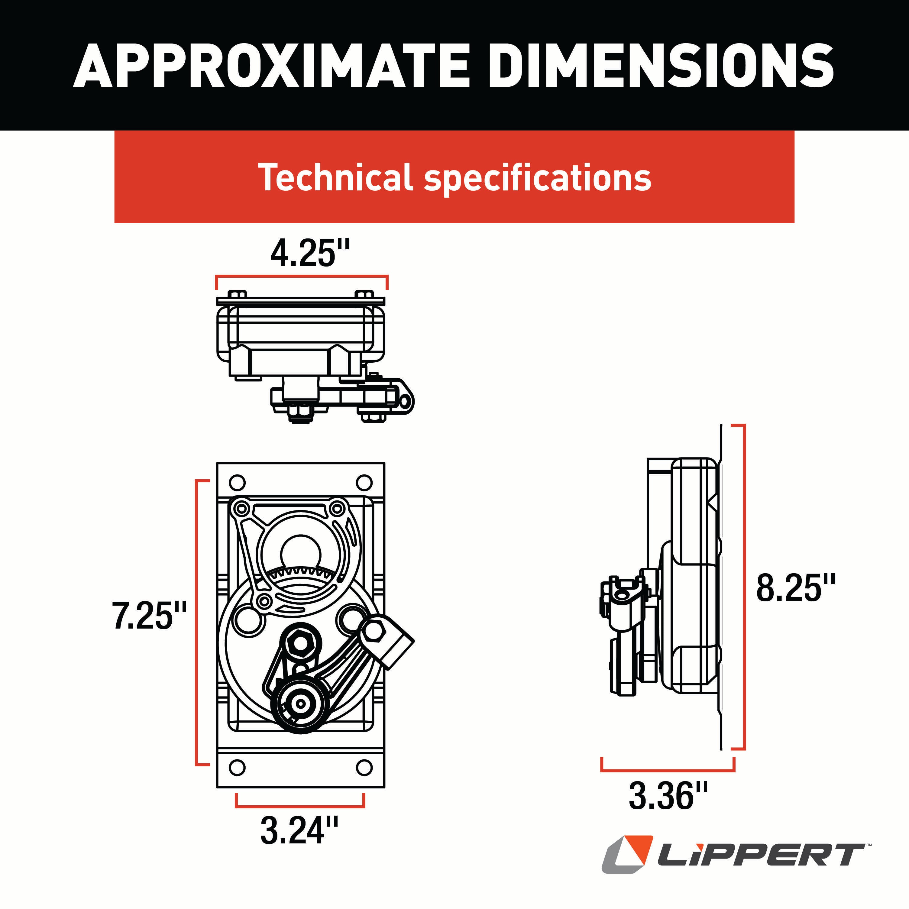 Lippert - Kwikee Gear Box Linkage With "B" - Image 4