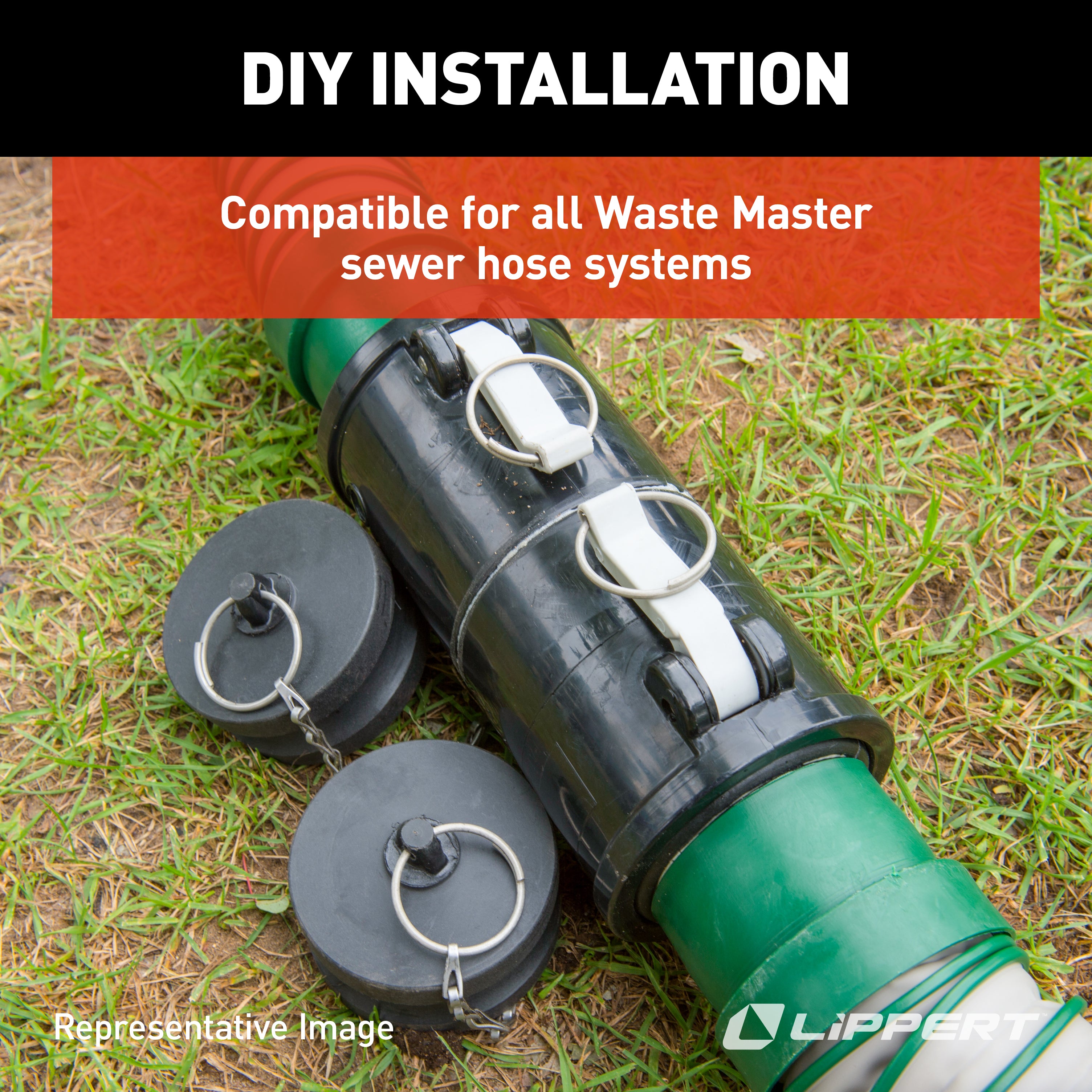 Lippert Waste Master Male Cam Lock Garden Hose Adapter #360788 - Image 6