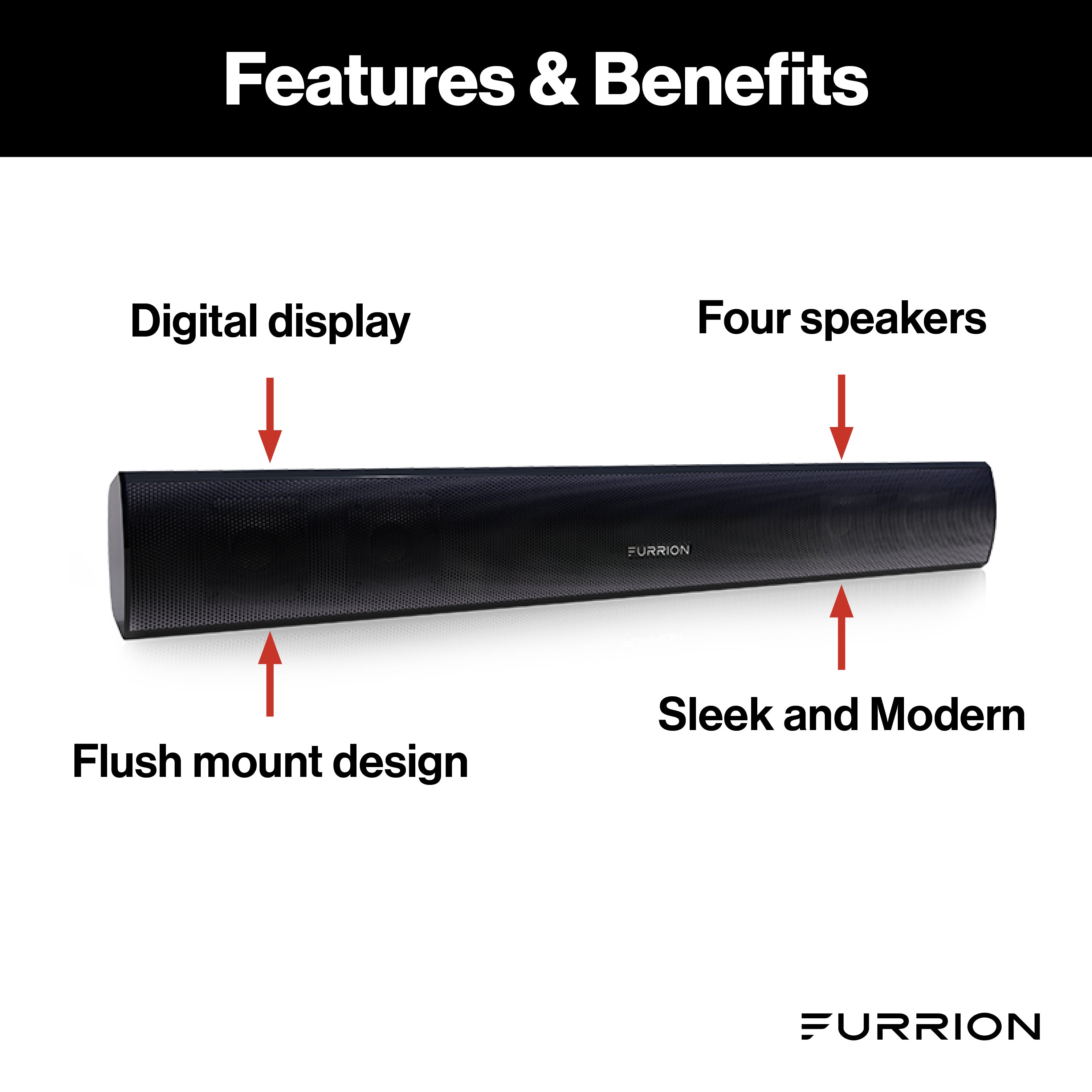 Furrion Soundbar Speaker - 40W, Passive 12V #Fsb24Sa2C-Bl - Image 2