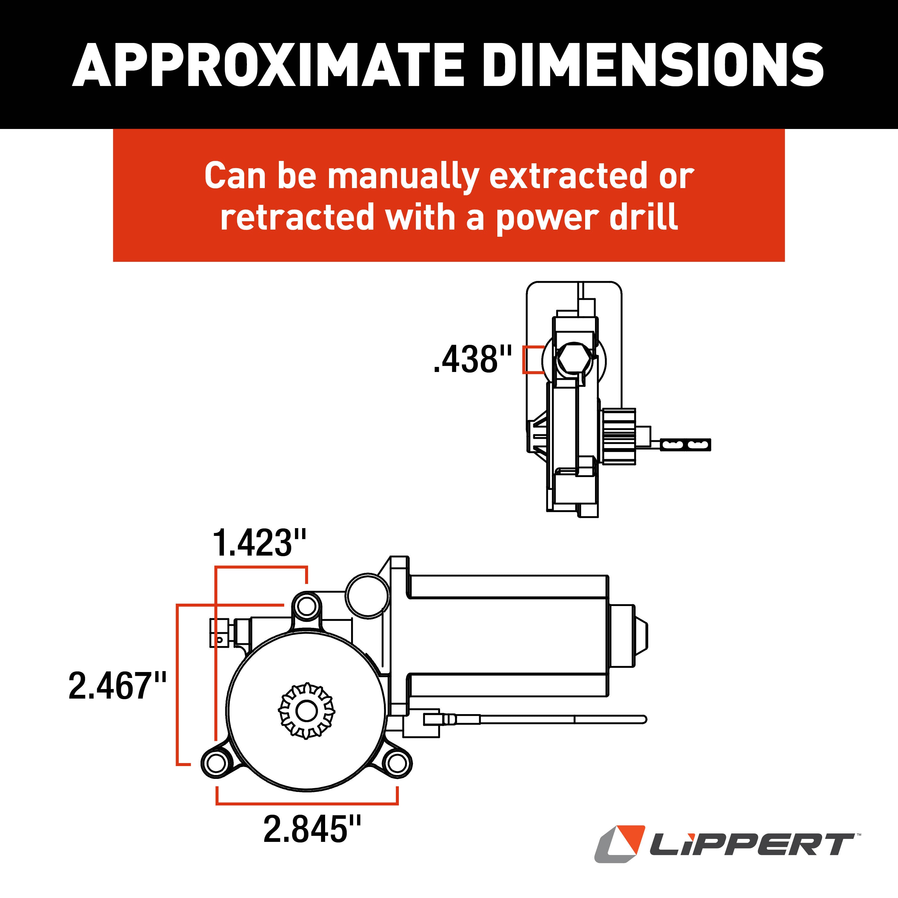 Solera Replacement Motor With Dual Connectors For Solera Power Awnings #266149 - Image 3