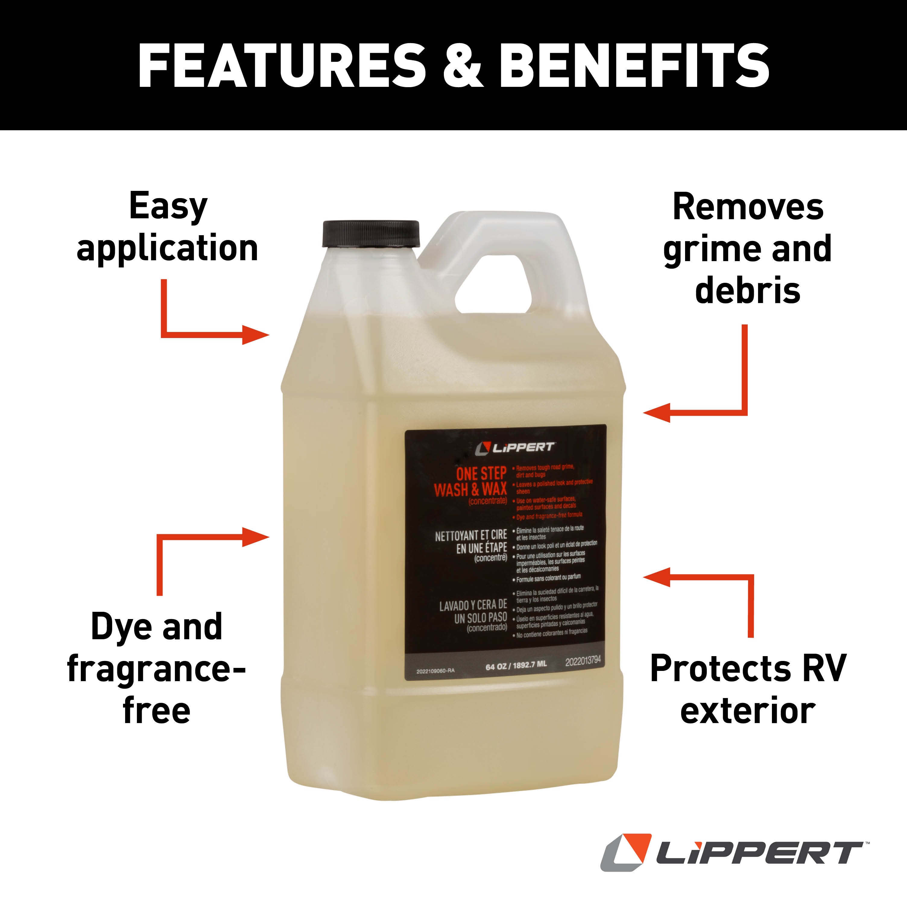 Lippert One Step Rv Wash & Wax (Concentrate) - 64 Oz. - Image 4