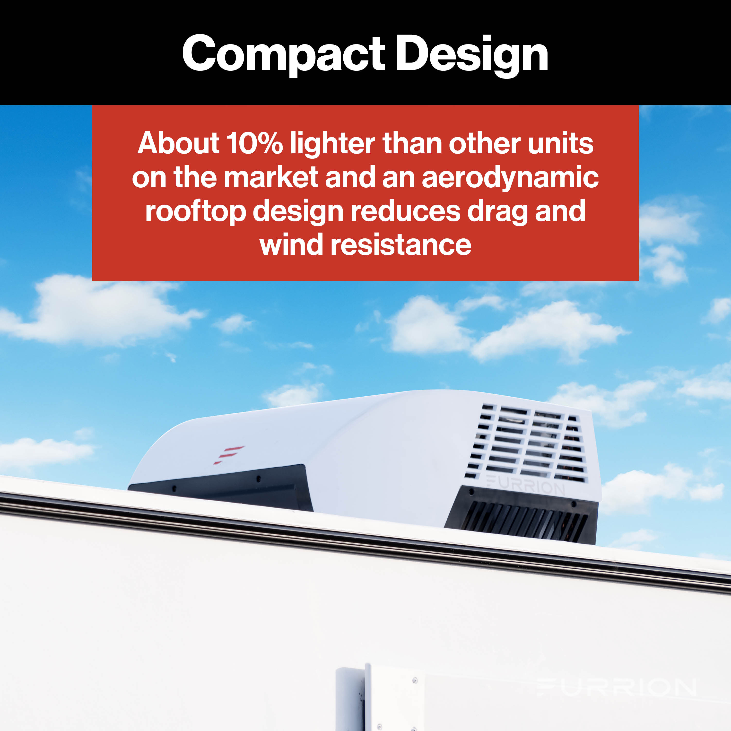 Furrion® - Chill® Cube Variable Speed RV Rooftop Air Conditioner - 18,000 BTU with Heat Pump - White, Ducted - #2025008216