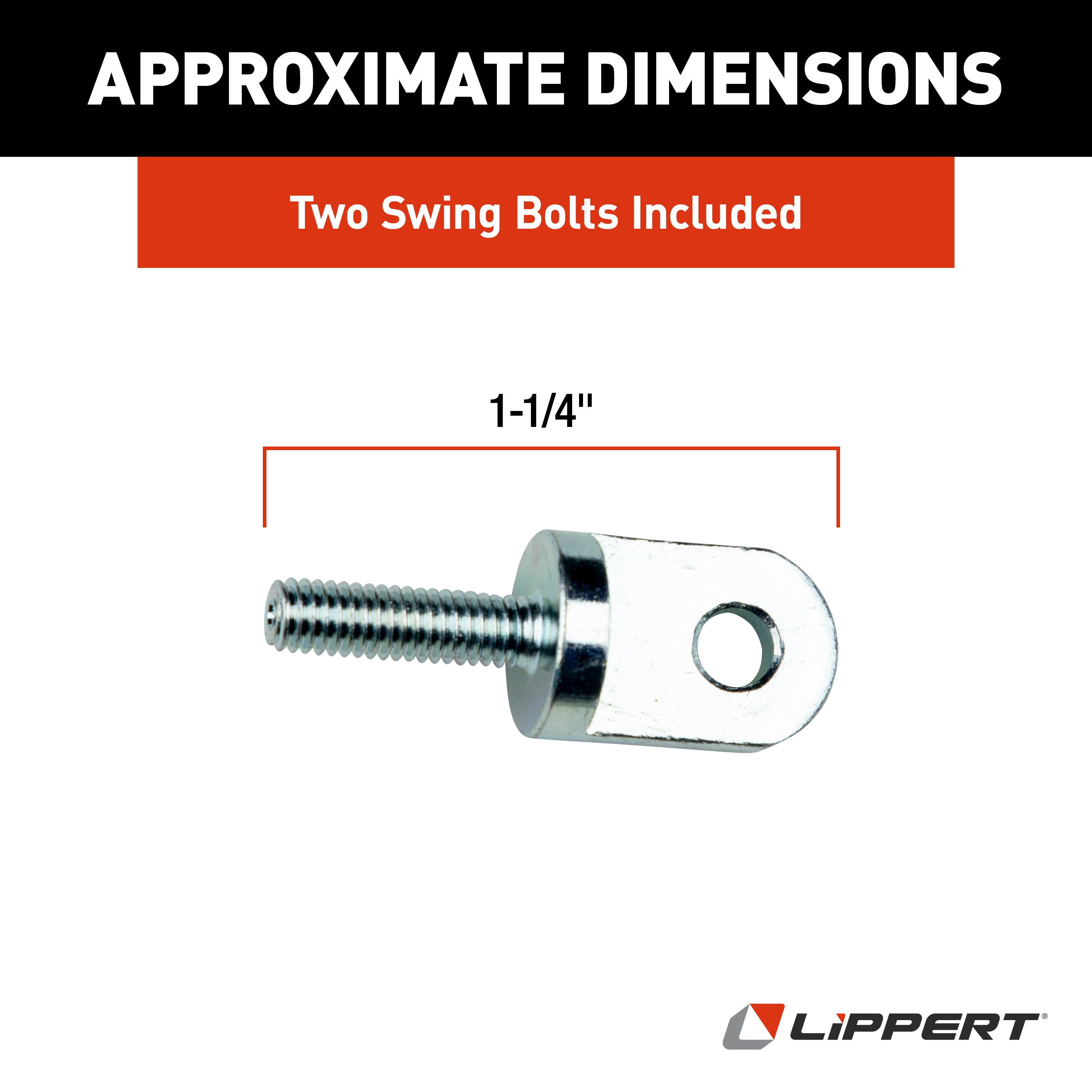 Lippert - Jt'S Strong Arm Rv Jack Stabilizer Swing Bolt Kit - 1-1/4" #314595 - Image 3