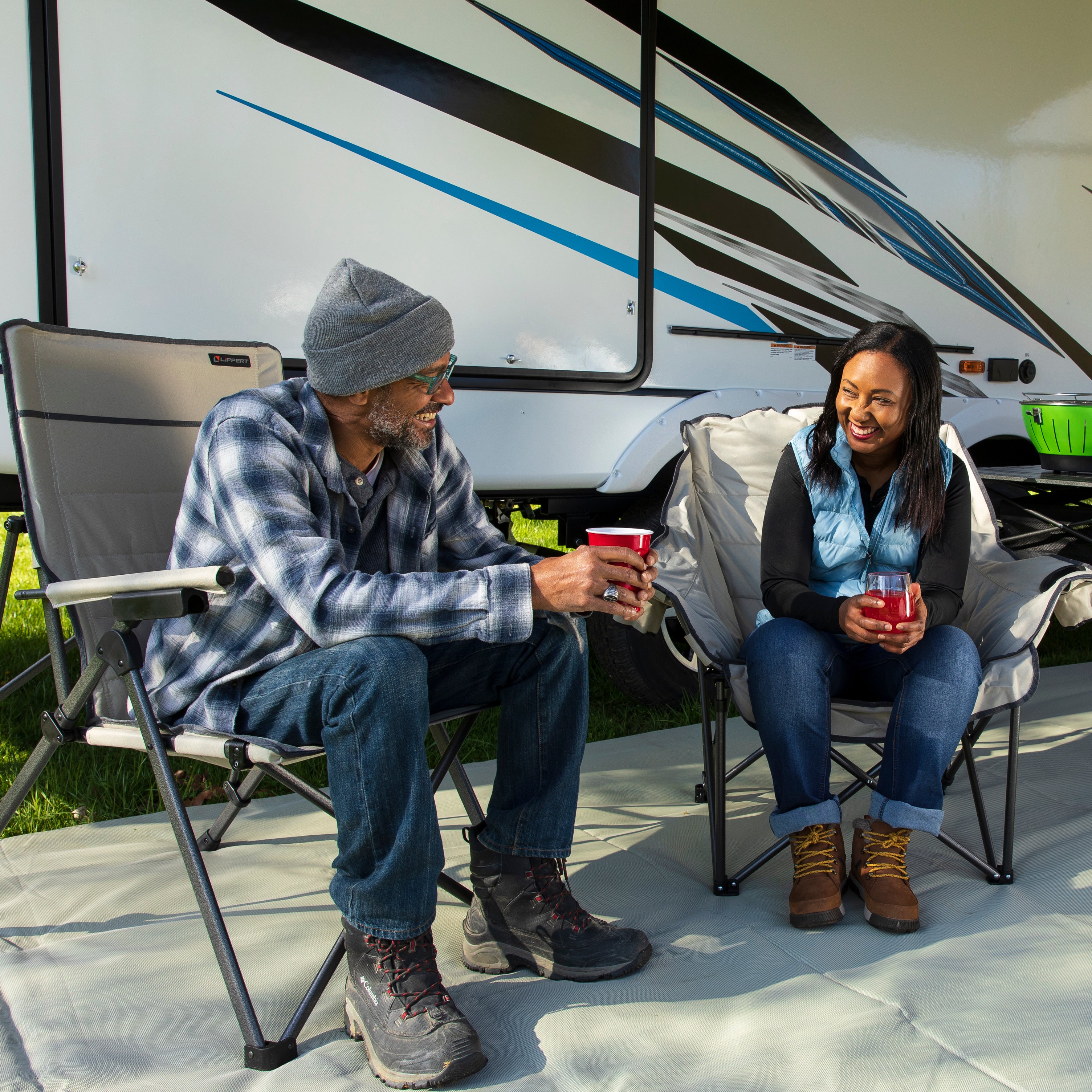 Lippert Big Bear Club Camping Chair - Sand - Image 8