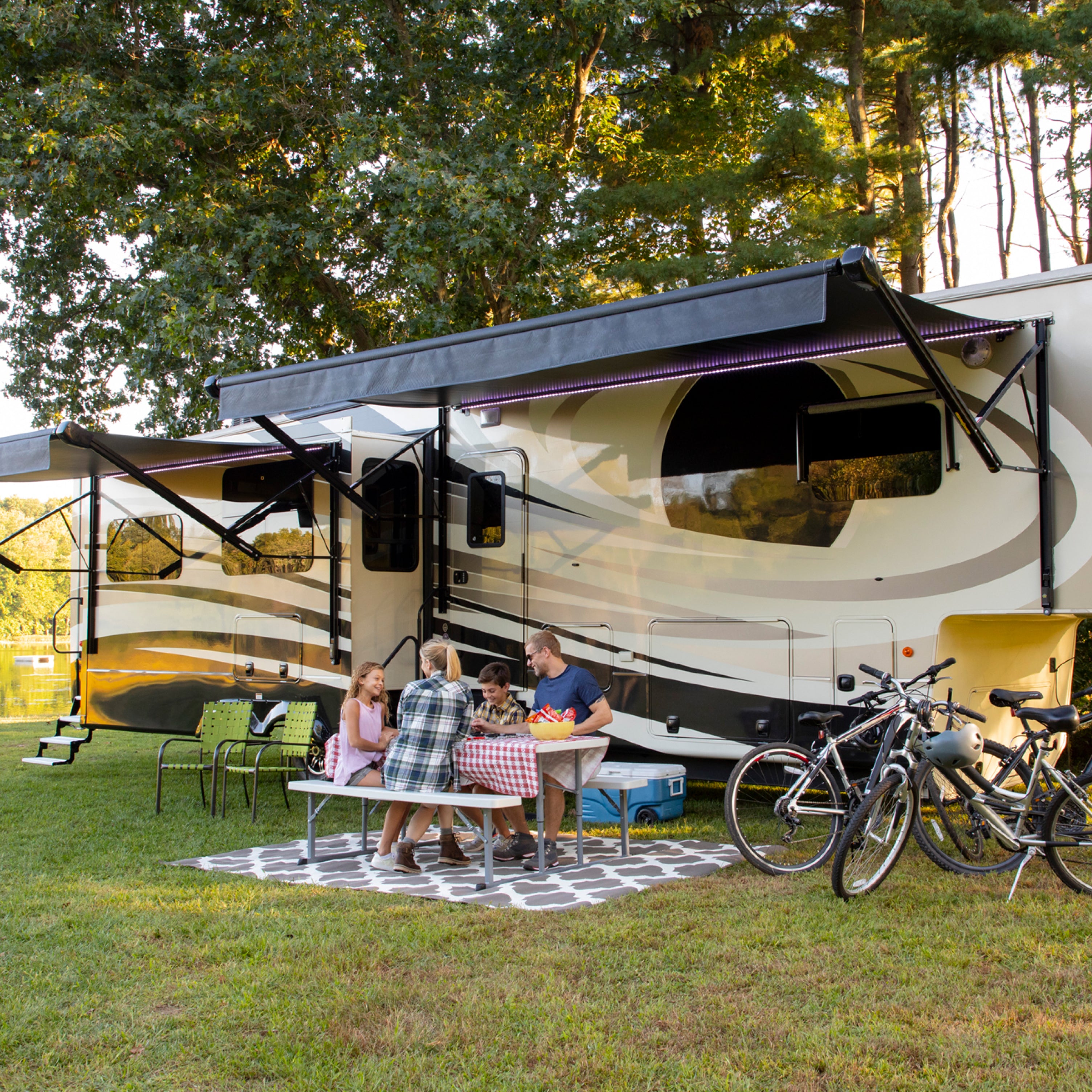 Solera Smart Arm 12V Rv Awning Arms & Hardware Kit - 69" Standard, White #759405 - Image 8