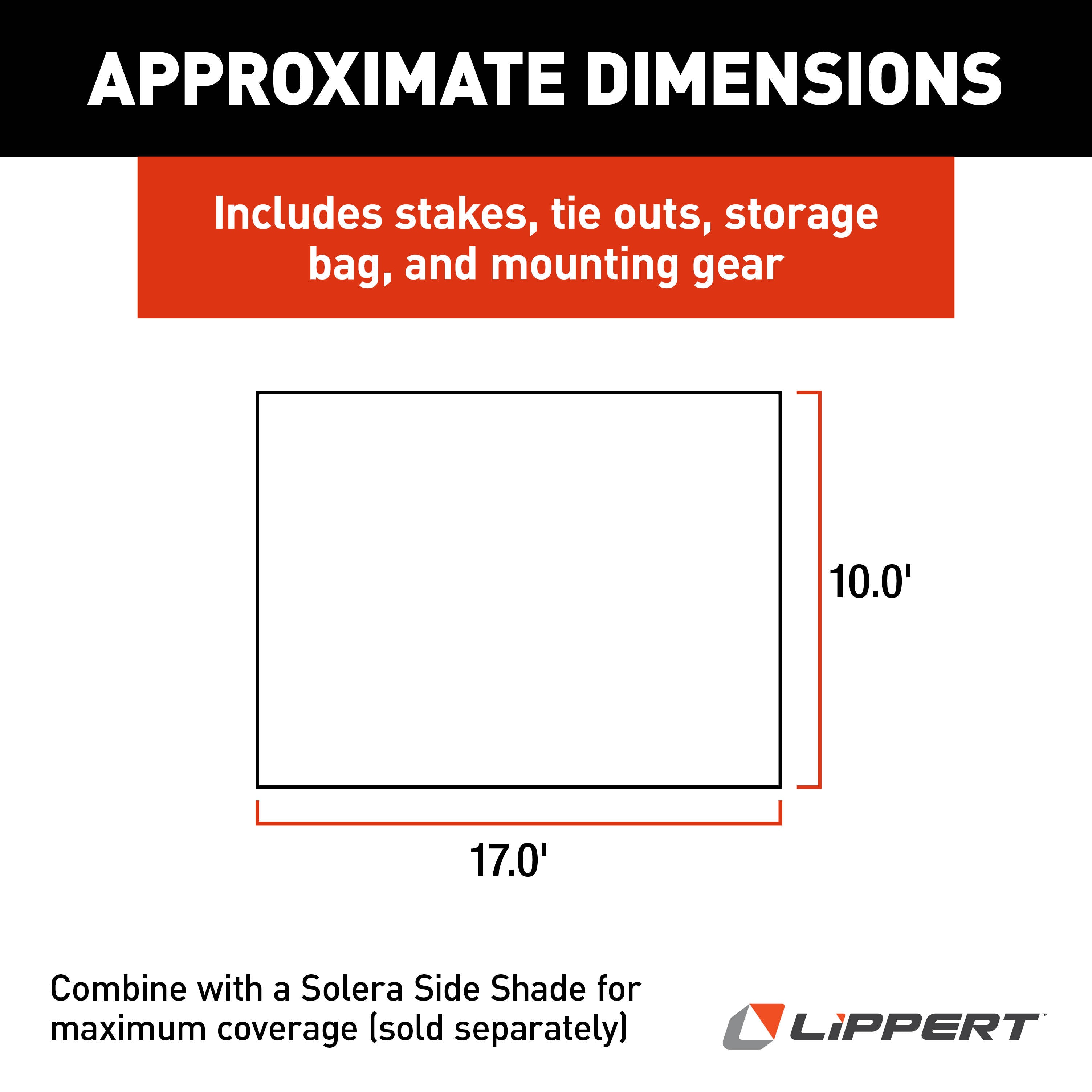 Solera Super Shade Rv Awning Front Panel - 10' X 17' #3797821017 - Image 3