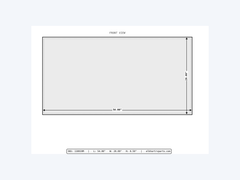 MAKS Fresh Water Tank 54 X 28 X 7 - 43 Gallons - End Center Low Point Drain - Molded Tank
