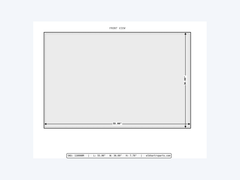 MAKS Fresh Water Tank 55 X 36 X 6 - 49 Gallons - End Center Low Point Drain - Narrow Spaced Ribs Tank