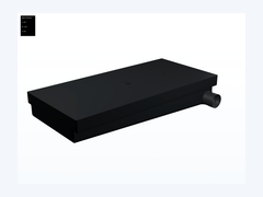 MAKS Holding Tank 46 X 22 X 8.5 - 27 Gallons - Side Right Hand Drain - Blank Tank