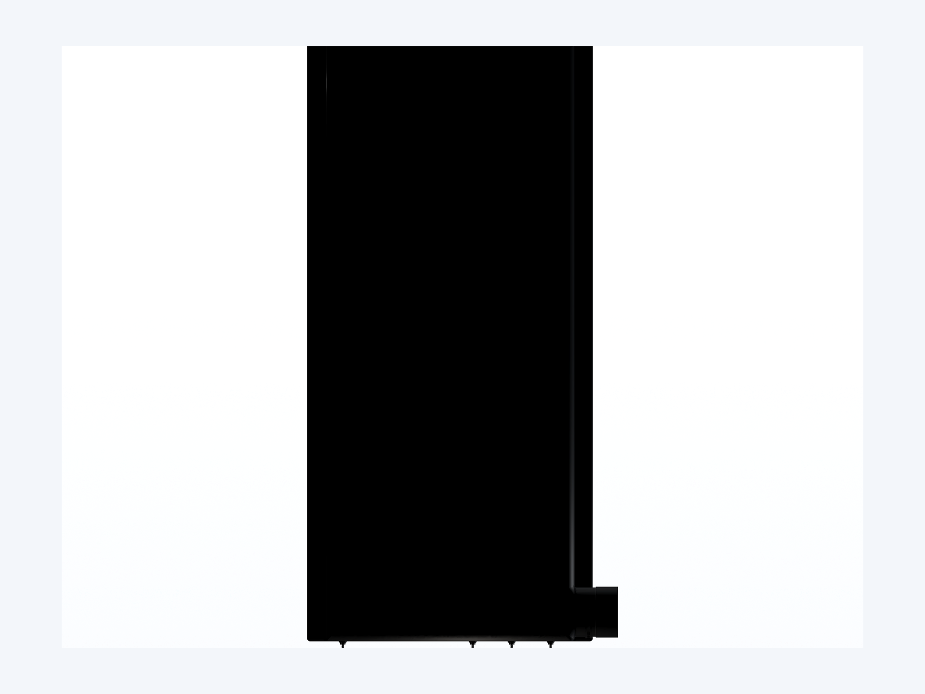 MAKS Holding Tank 46 X 22 X 8.5 - 27 Gallons - Side Right Hand Drain - Blank Tank support 02