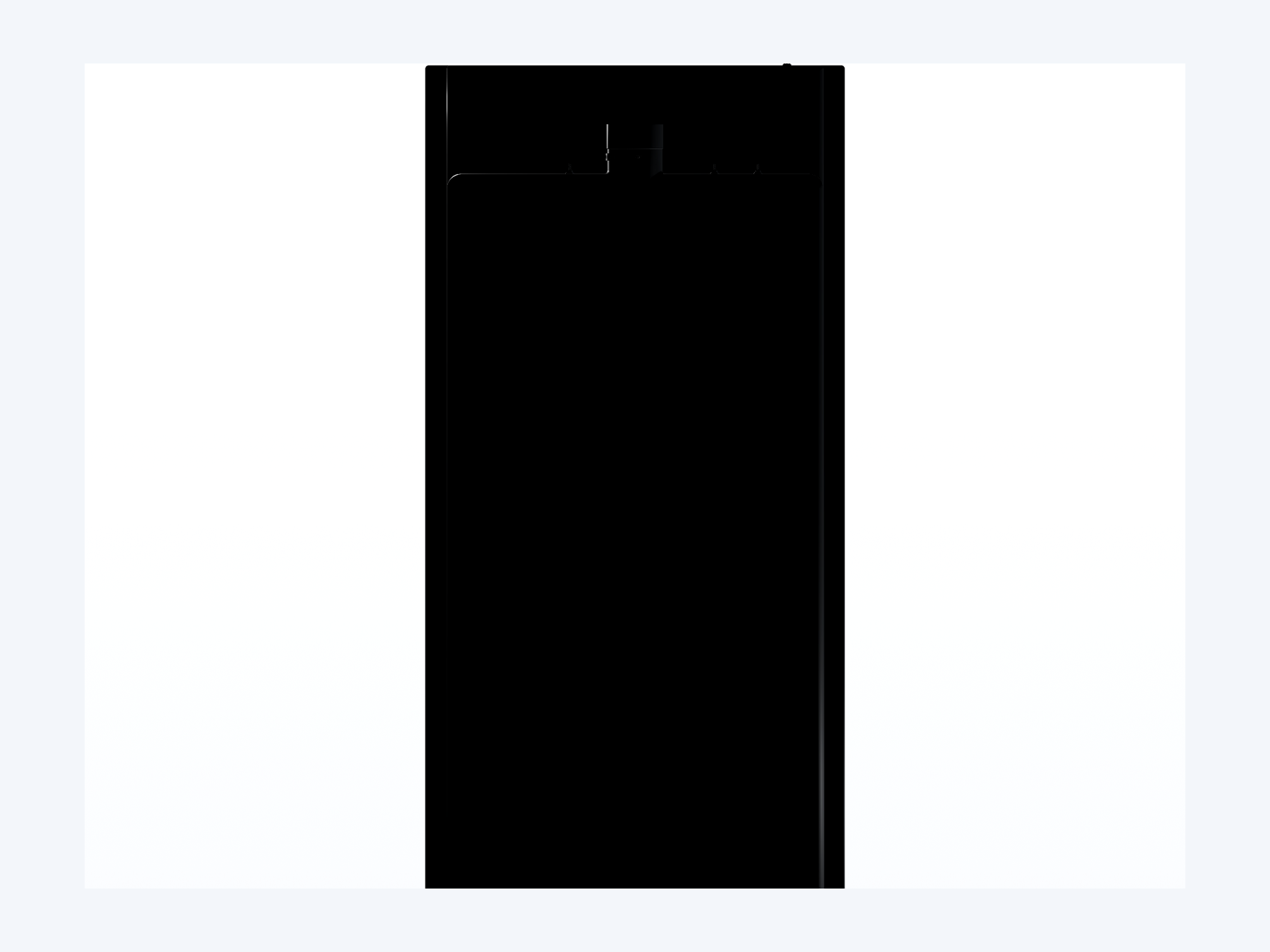 MAKS Holding Tank 57.5 X 29 X 8 - 40 Gallons - End Center Drain - Blank Tank support 02