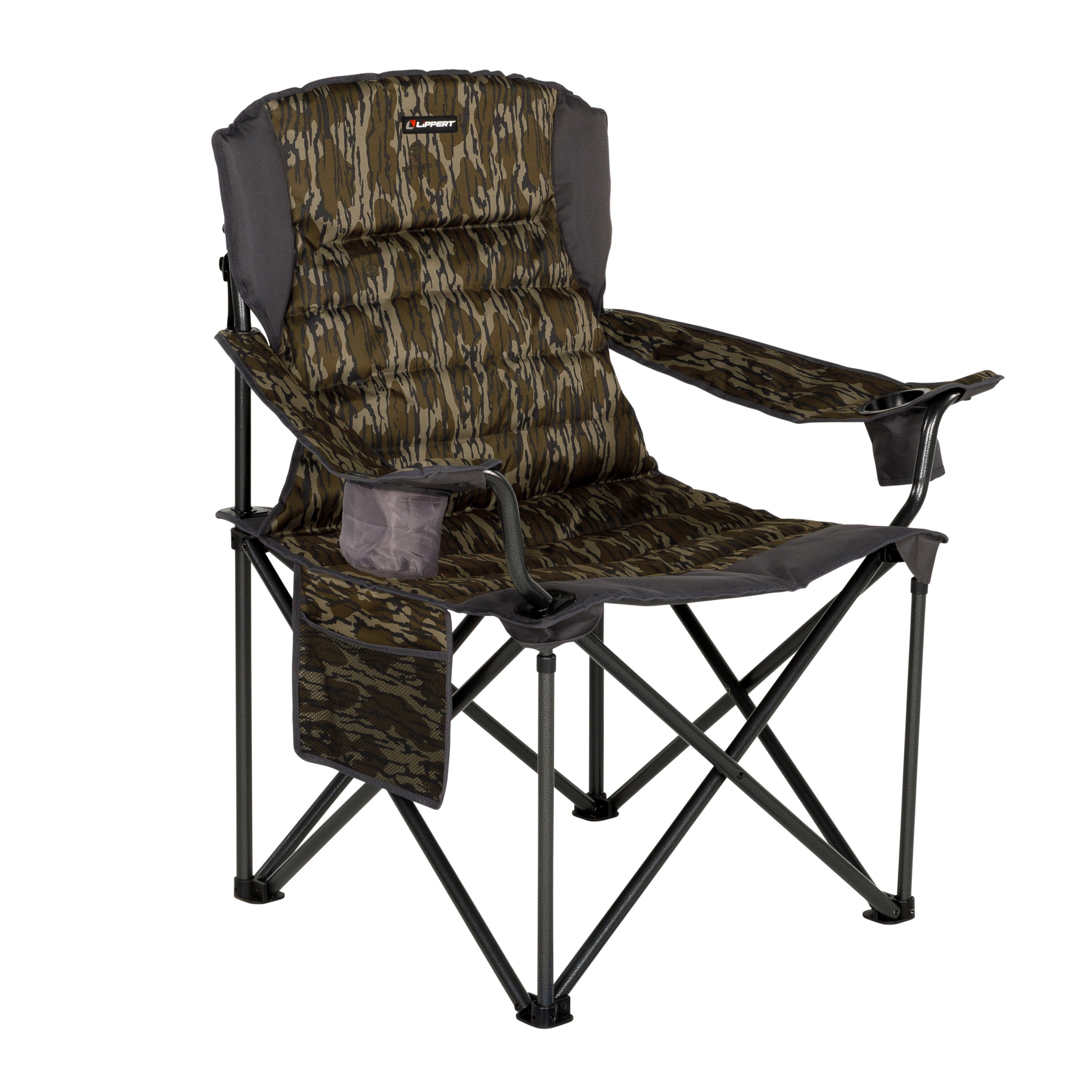 Lippert Campfire Deluxe Folding Chair - Mossy Oak Original Bottomland Camo #2023053729 - Image 1