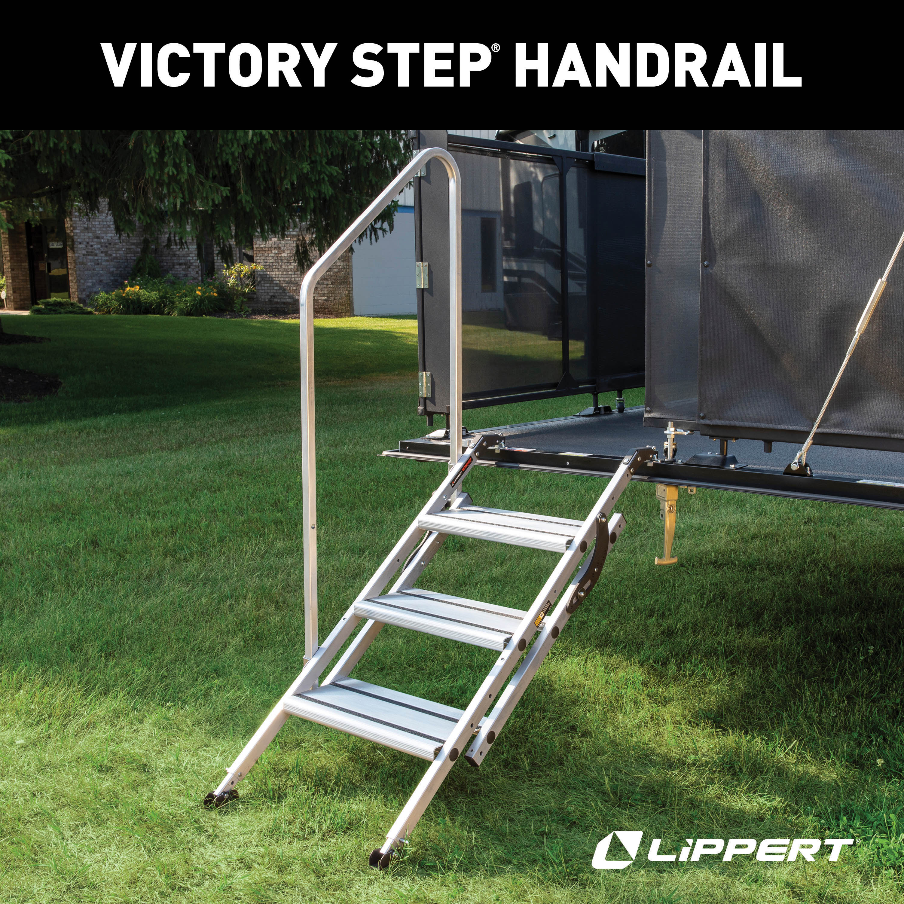 Lippert Victory Step Entry Assist Handrail For Rv Steps - Image 7
