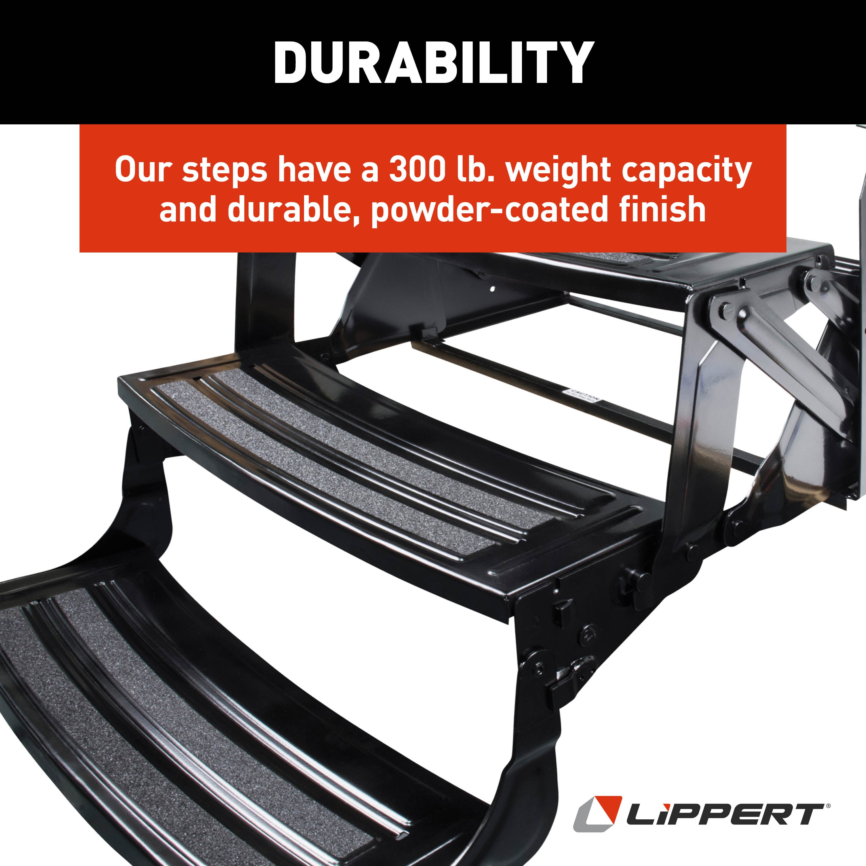 Lippert - 24" Triple 9" Radius Manual Step - Image 5