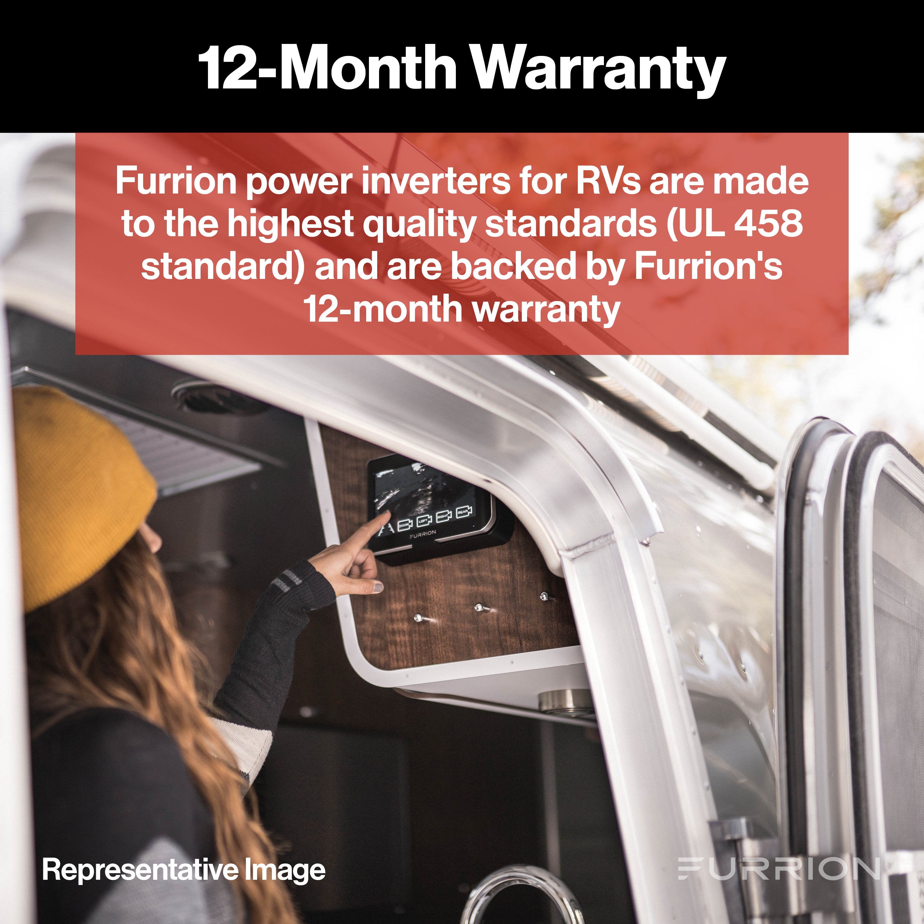 Furrion Pure Sine Wave Rv Power Inverter - 1000W, 12V Dc To 110V Ac #Fivbdp10A - Image 8