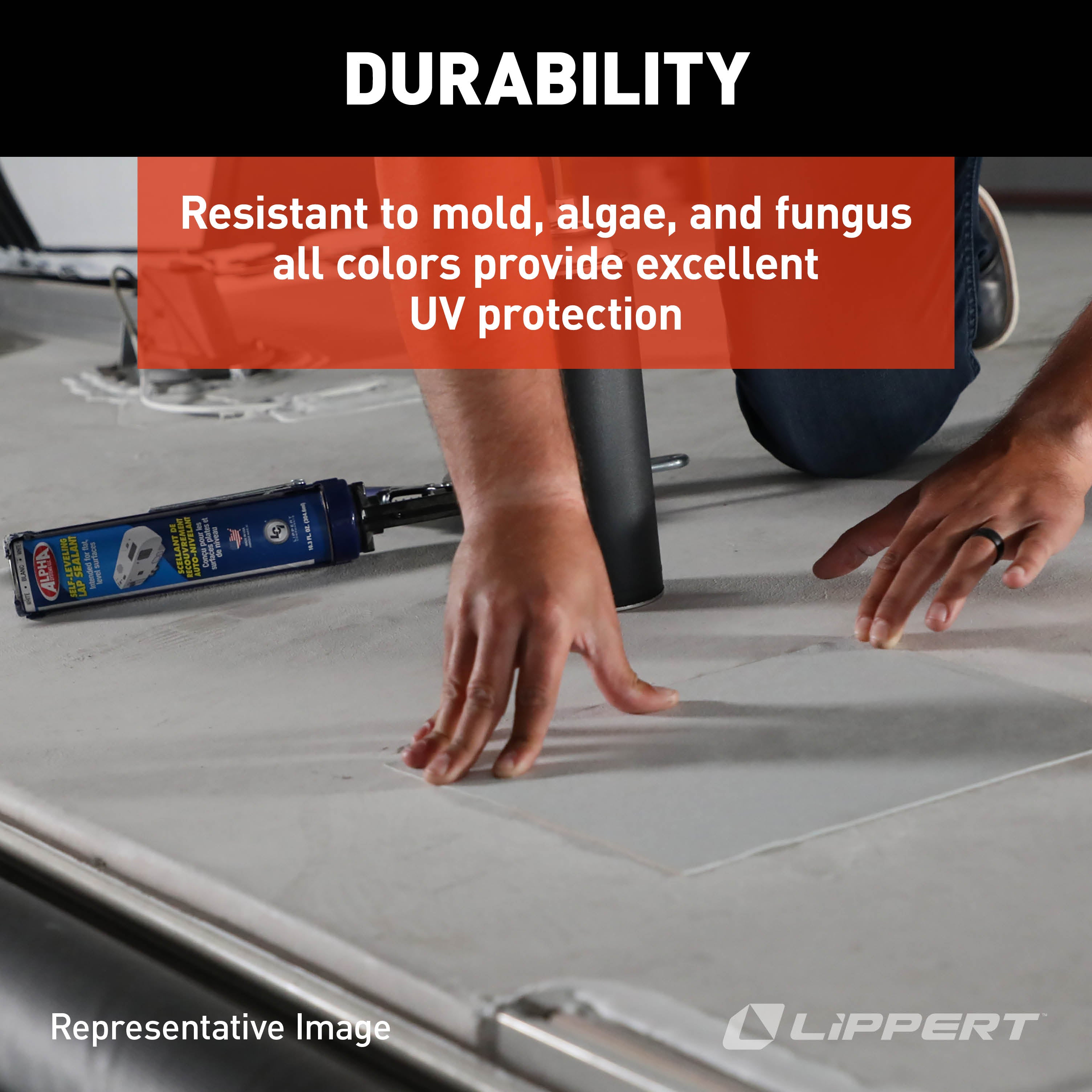 Alpha Systems - Superflex Rv Roof Kit, Beige (26' And Above) - Image 6