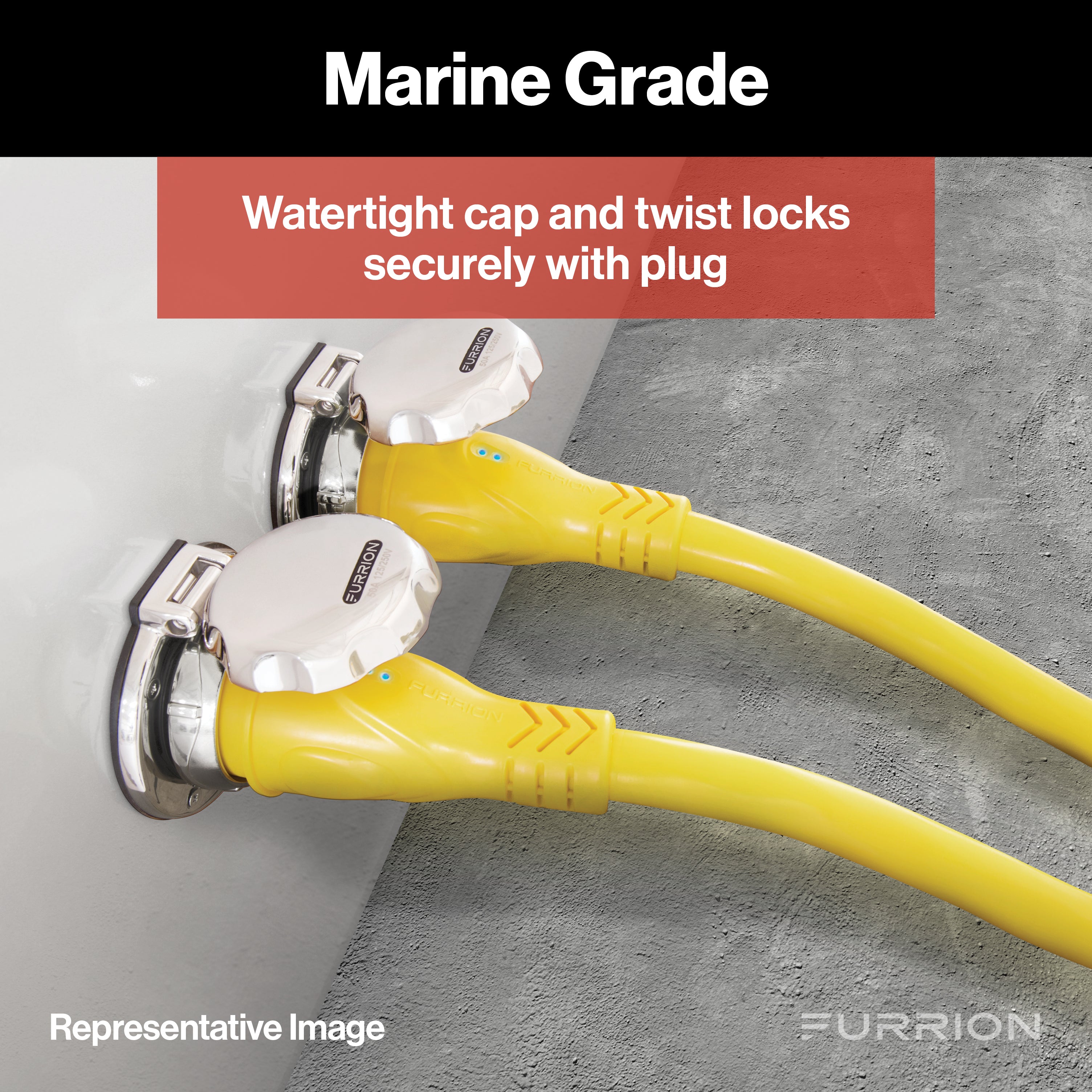 Furrion Electrical Rv Receptacle With Watertight Sealing Cap - 12V #F12Vr-Am - Image 4