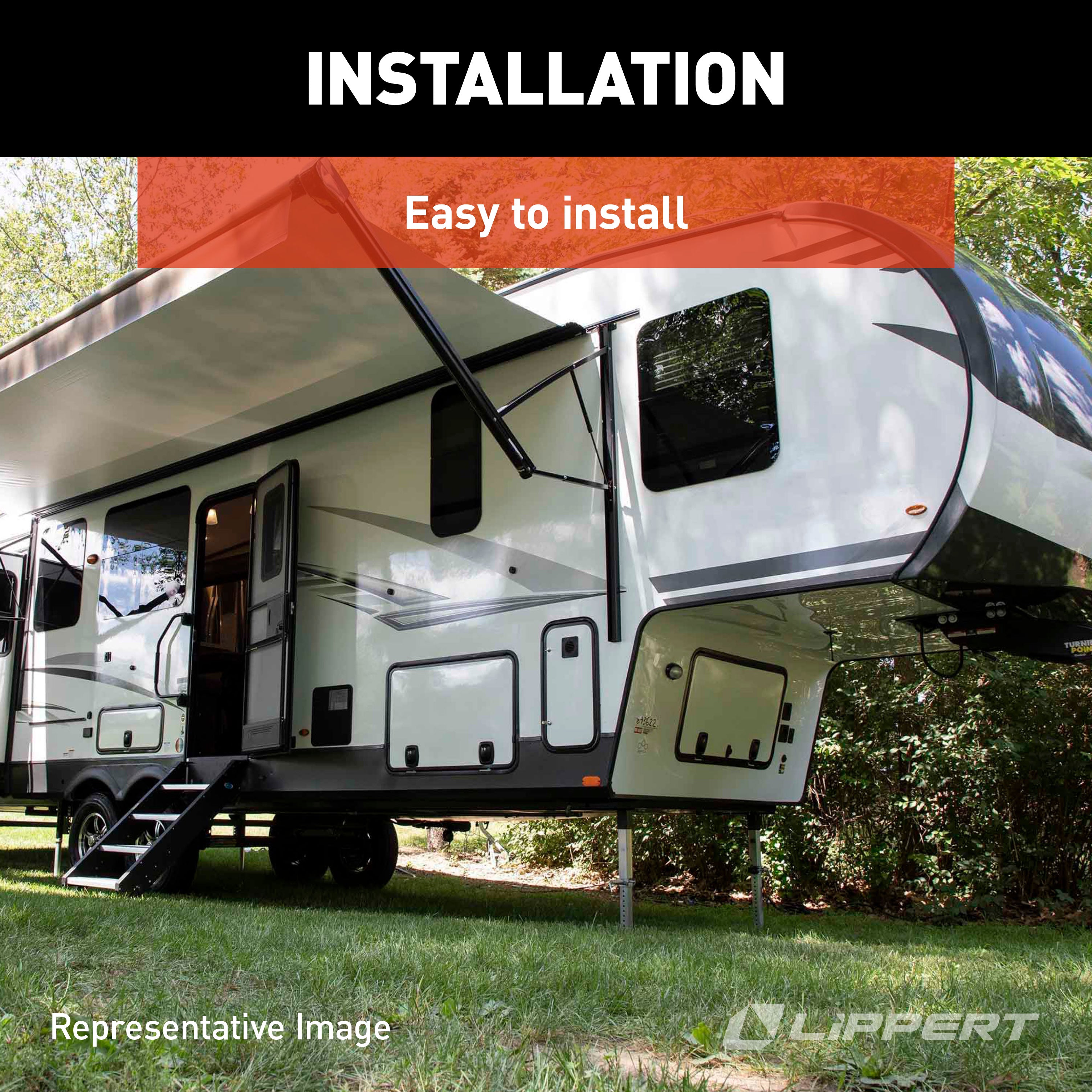 Lippert Power Gear Standard Landing Gear Motor & Ip-Rated Switch Kit #217884 - Image 4